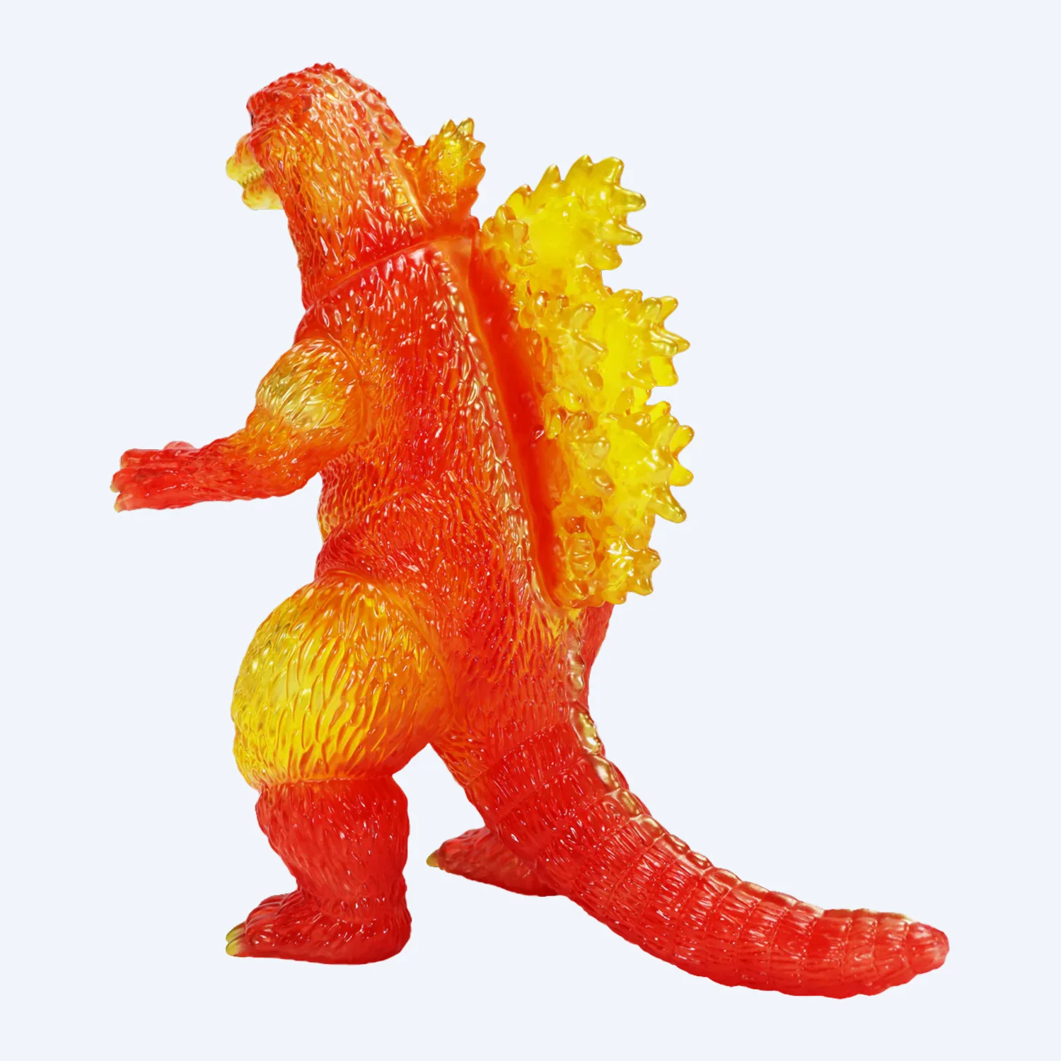 BIG Retro Sofubi Series Godzilla (1995) Burning Clear Ver. Figure - Image 3