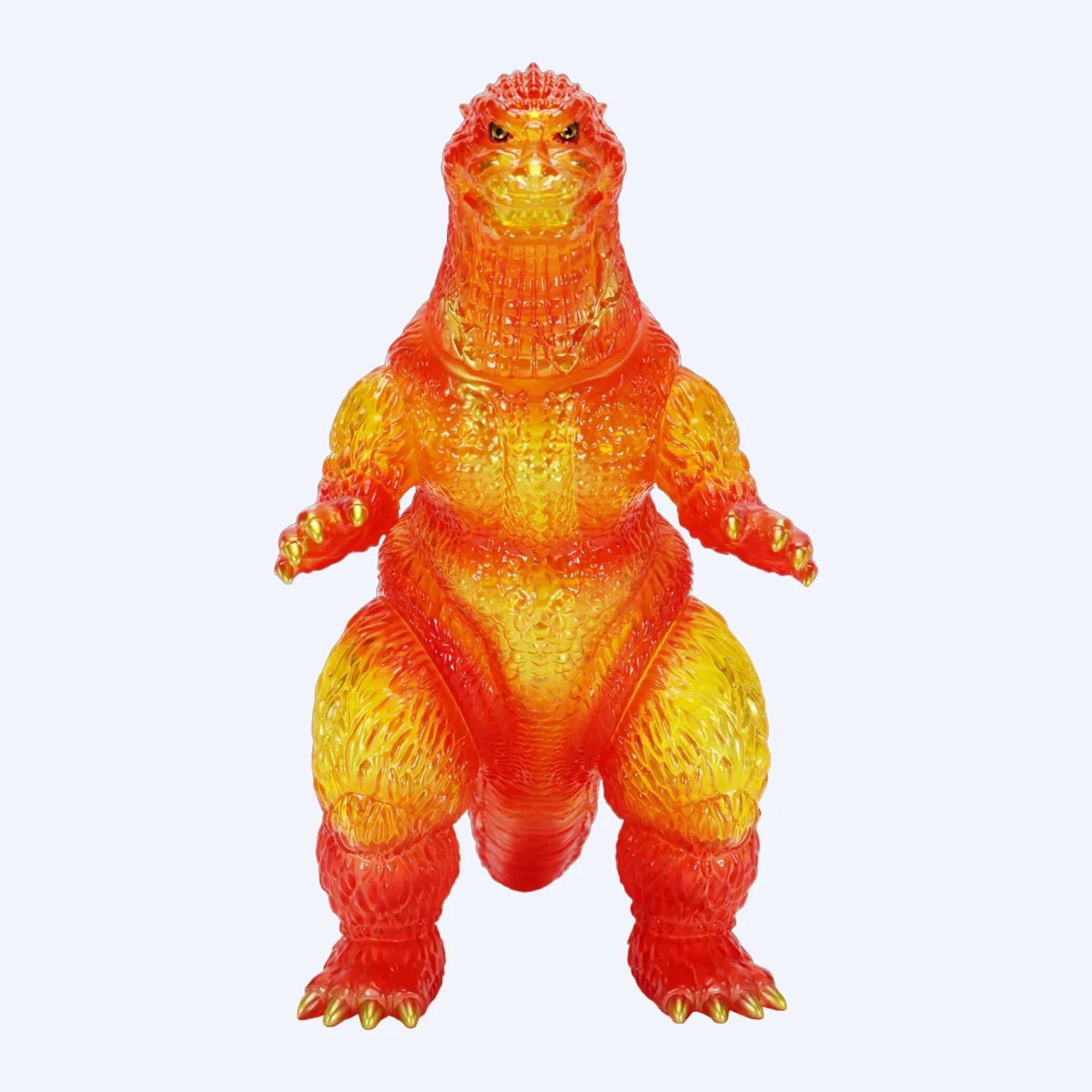 BIG Retro Sofubi Series Godzilla (1995) Burning Clear Ver. Figure - Image 4