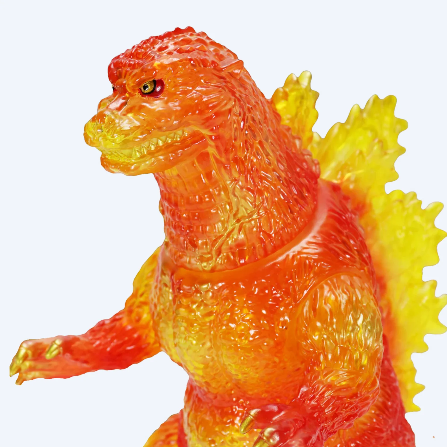 BIG Retro Sofubi Series Godzilla (1995) Burning Clear Ver. Figure - Image 5