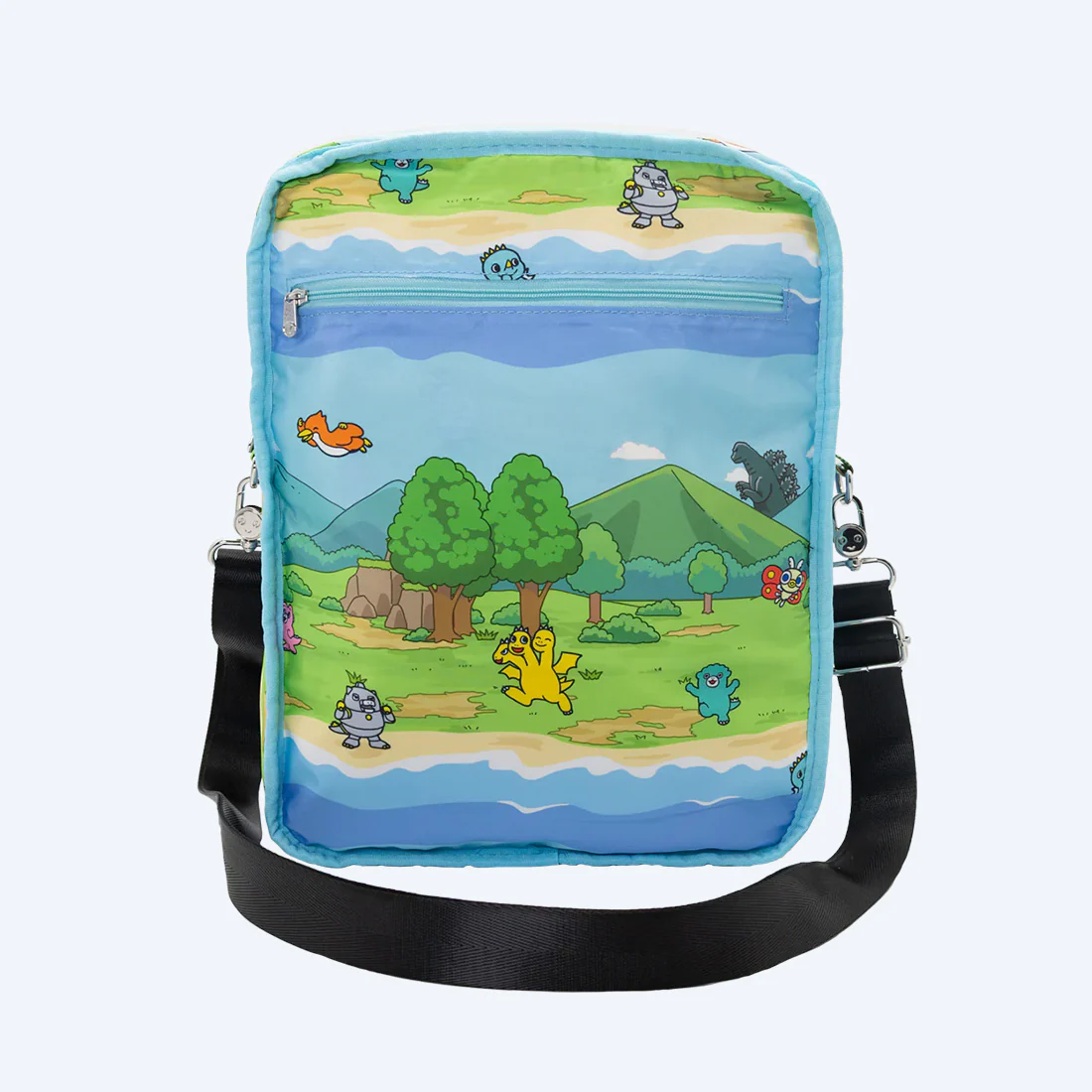 Chibi Godzilla Raids Again Reversible Crossbody Bag - Image 7
