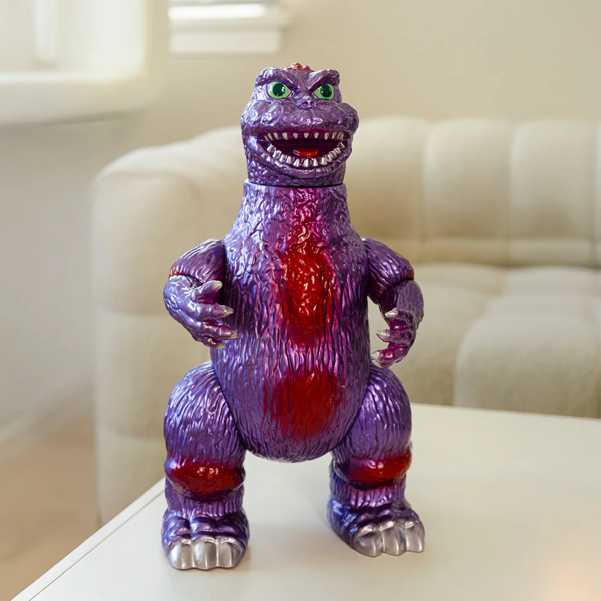 Giant Pretty Godzilla Metallic Purple with Red Overspray - Image 11