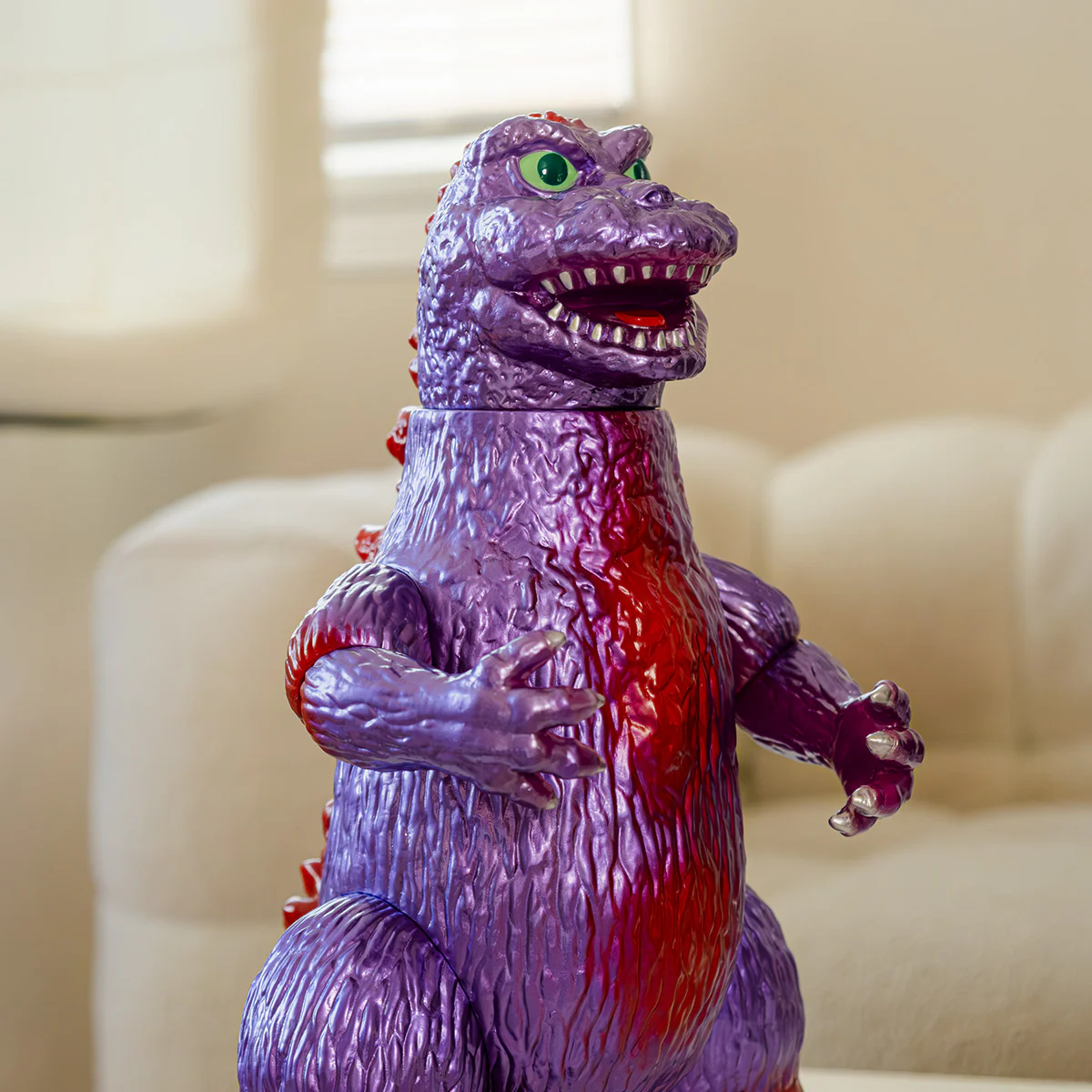 Giant Pretty Godzilla Metallic Purple with Red Overspray - Image 12