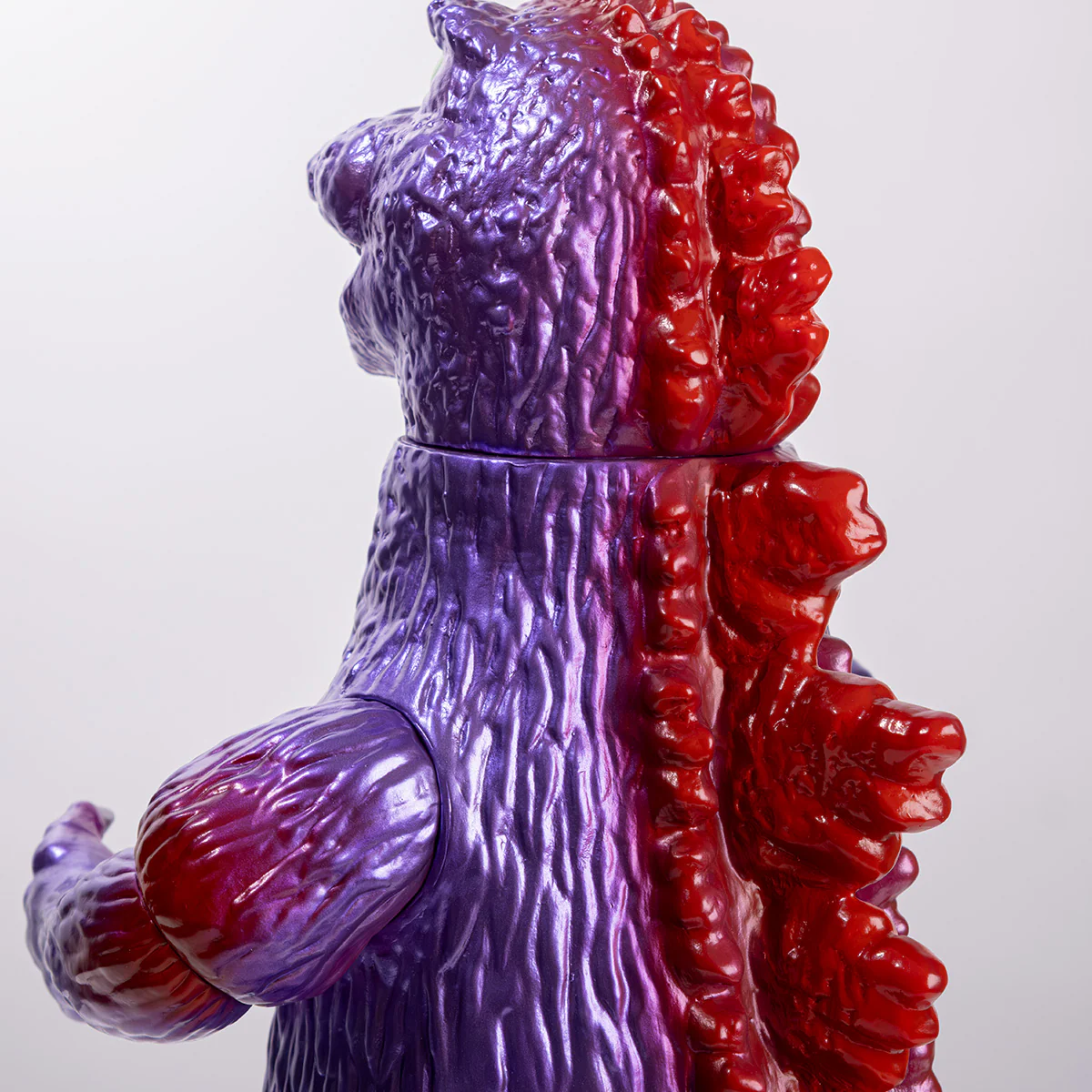 Giant Pretty Godzilla Metallic Purple with Red Overspray - Image 9