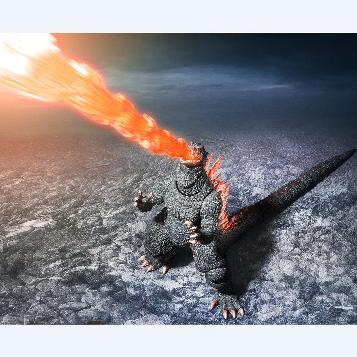 S.H.MonsterArts Figure Godzilla (2004) Heat Ray Ver. VS New Gotengo - Image 9