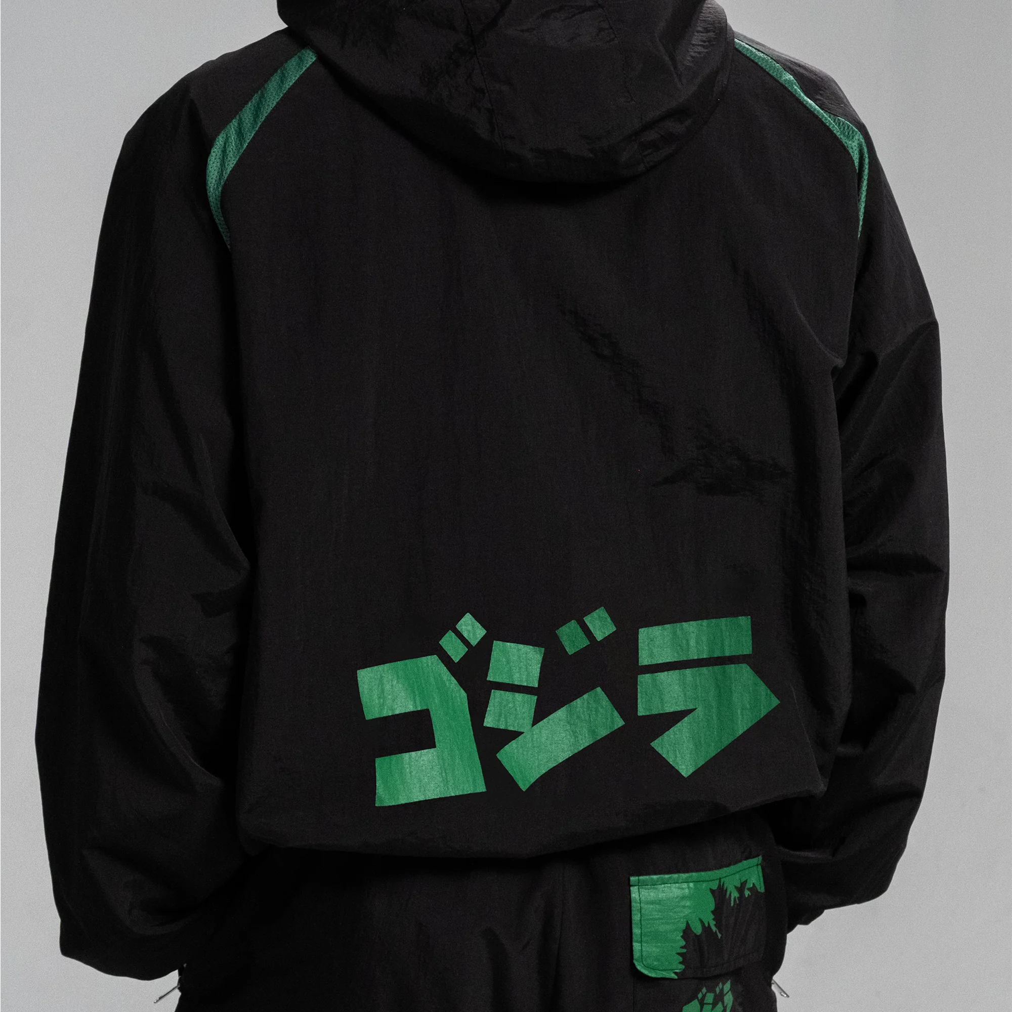 Godzilla Essential Track Jacket – Green and Black Edition - Image 6