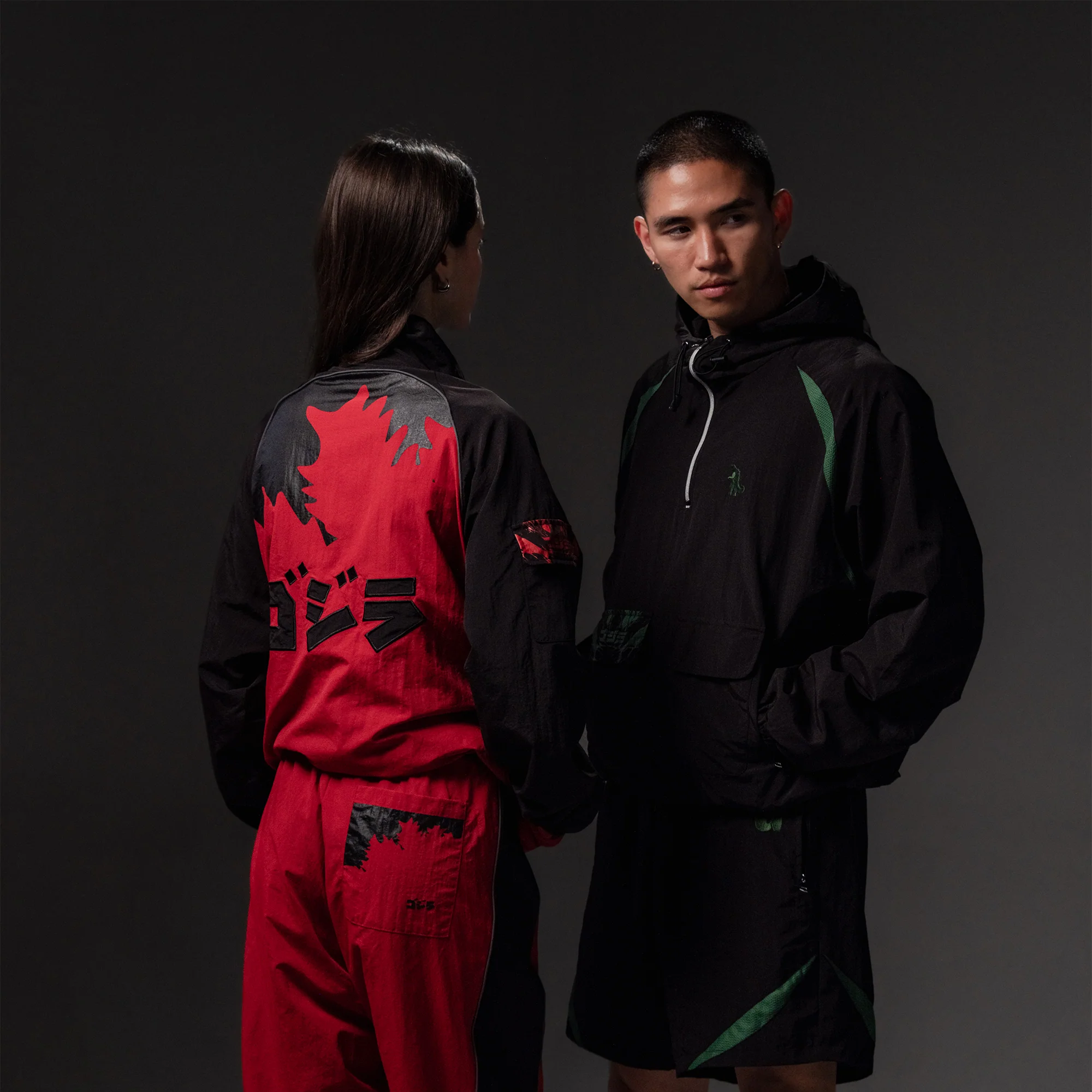 Godzilla Essential Track Jacket – Green and Black Edition - Image 8