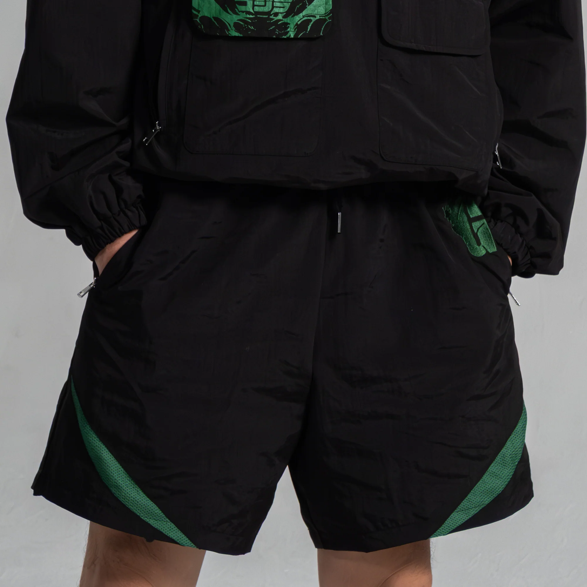 Godzilla Essential Track Short – Green and Black Edition - Image 5