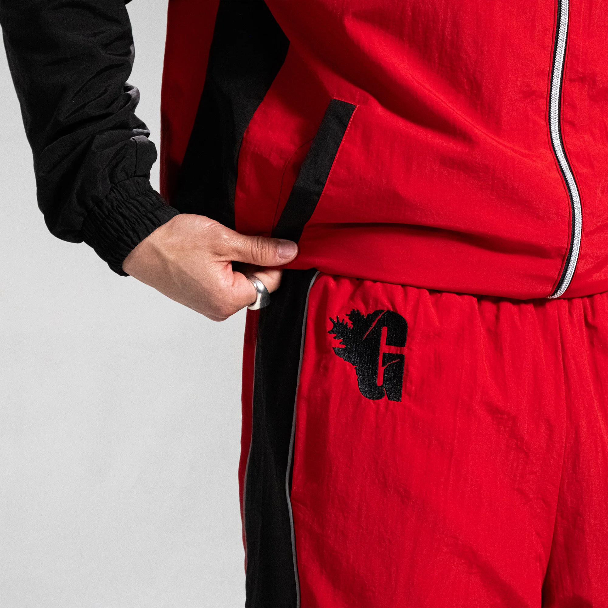 Godzilla Essential Track Pant β Red and Black Edition - Image 7