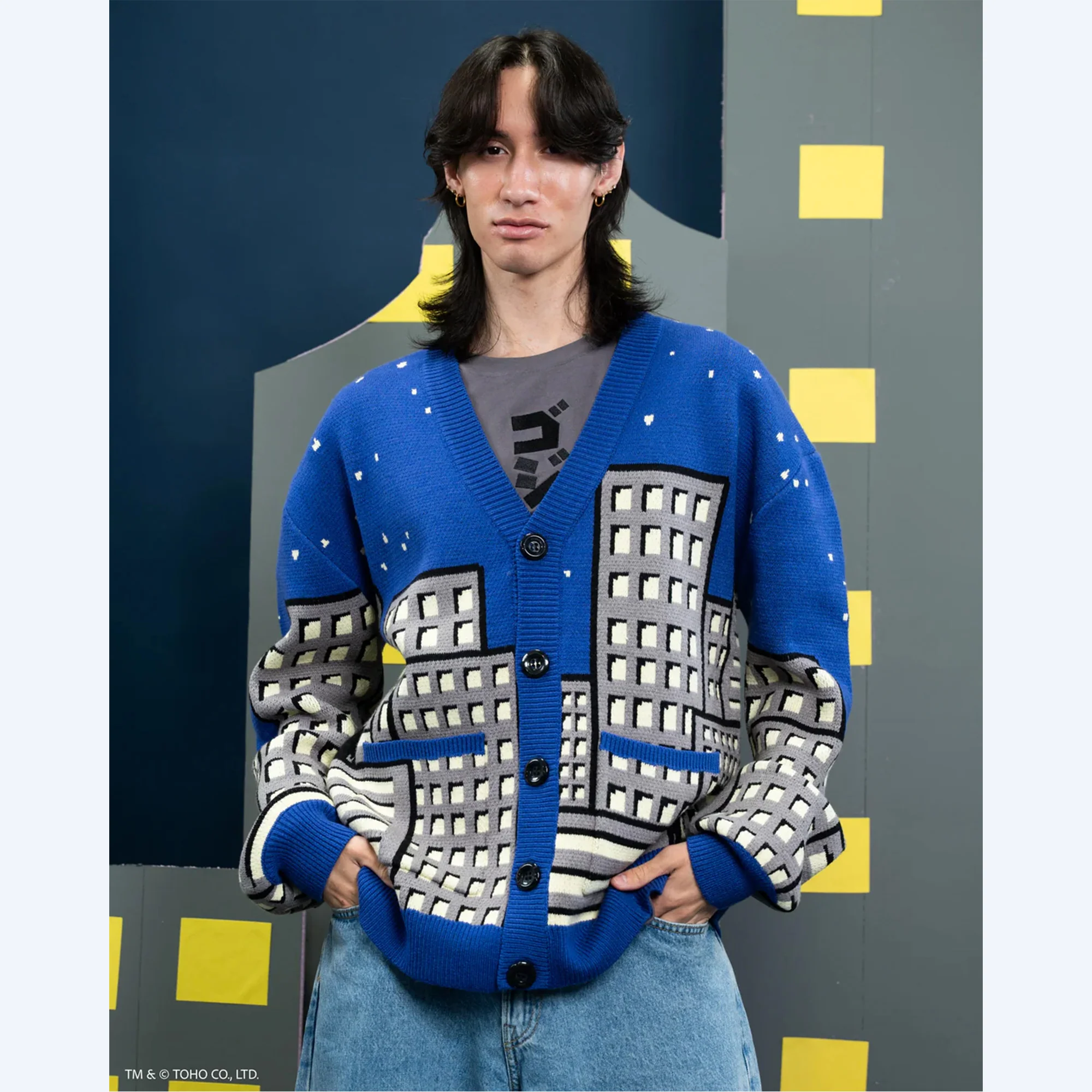 Godzilla Cityscape Cardigan - Image 4