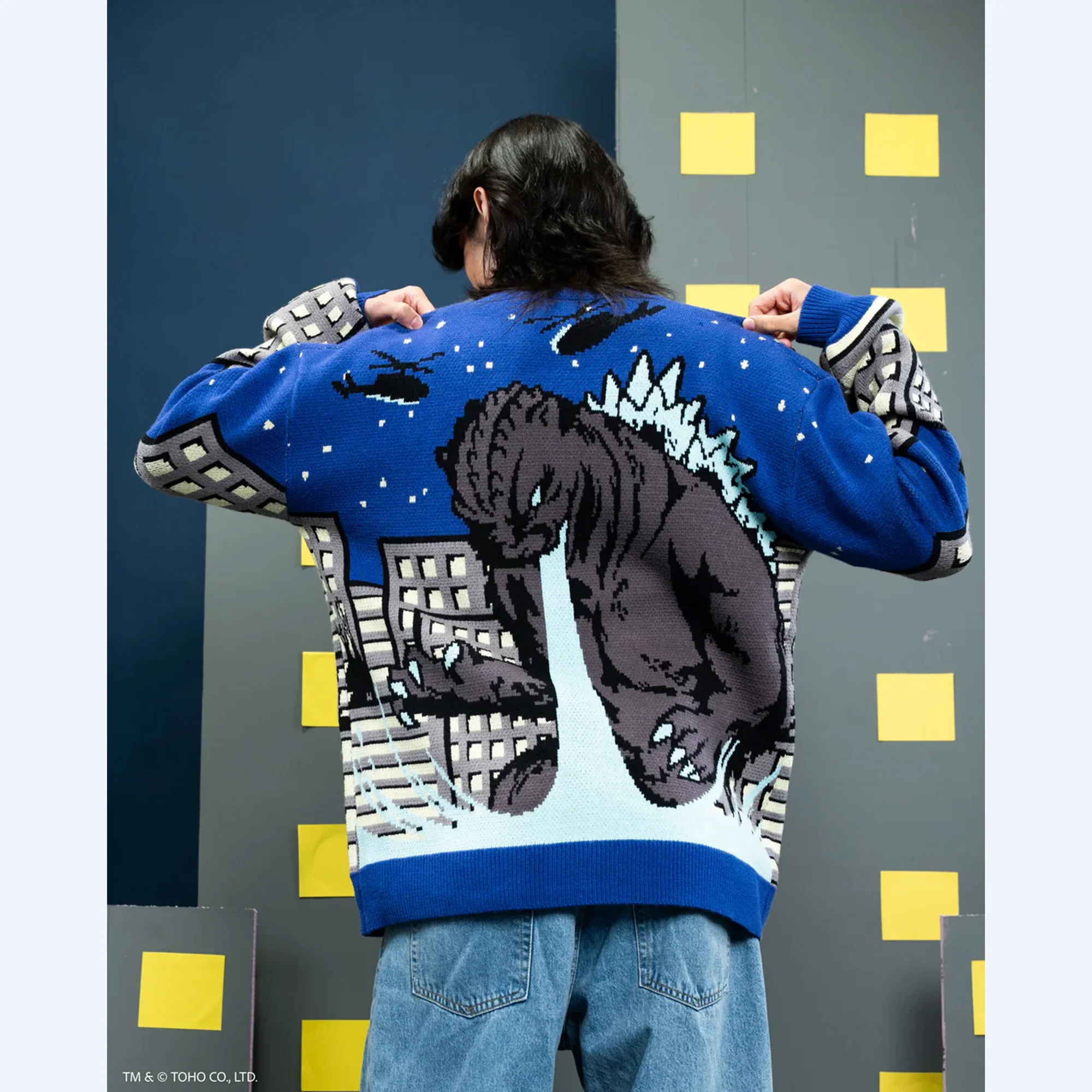 Godzilla Cityscape Cardigan - Image 5