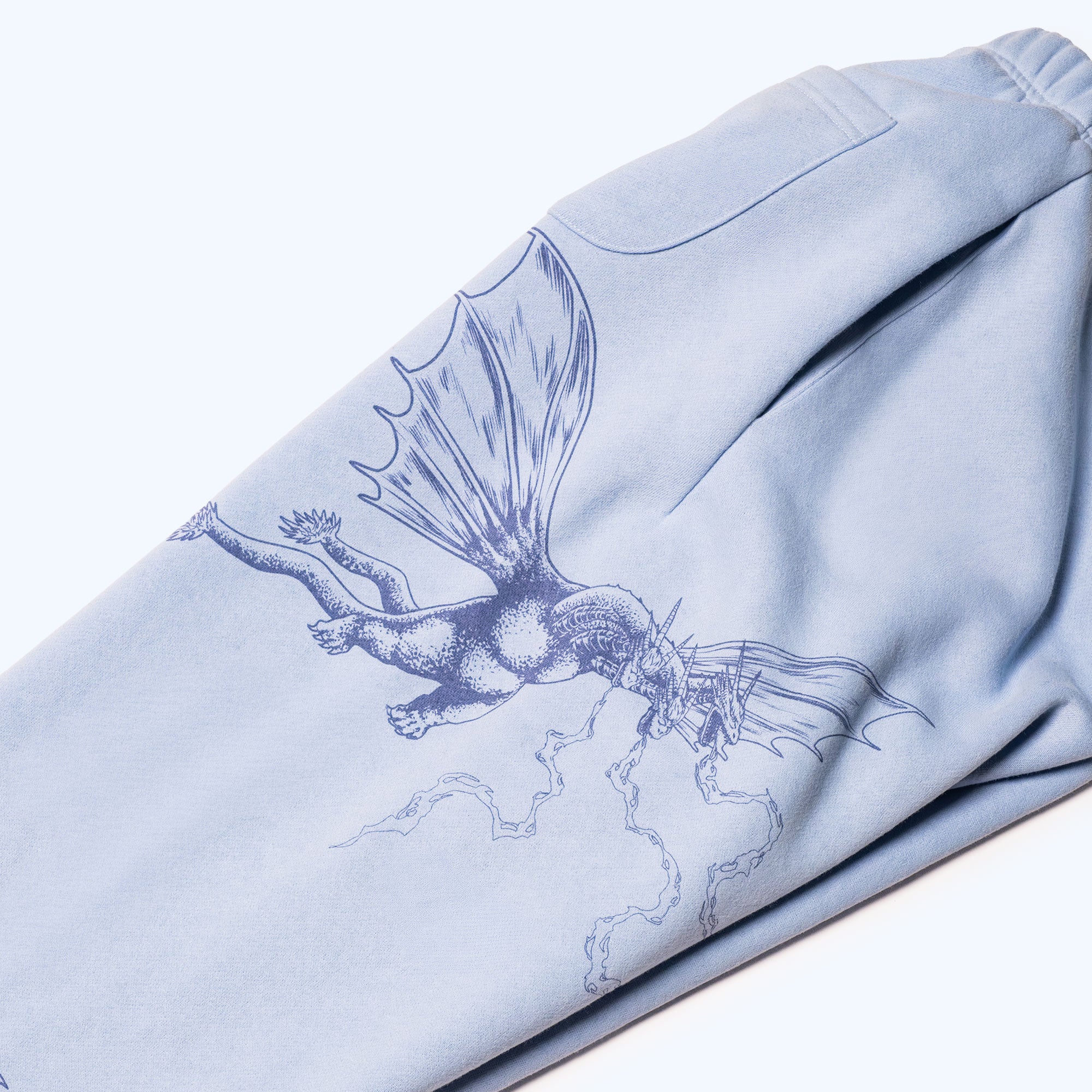 Godzilla Kaiju Print Sweatpants - Blue - Image 2