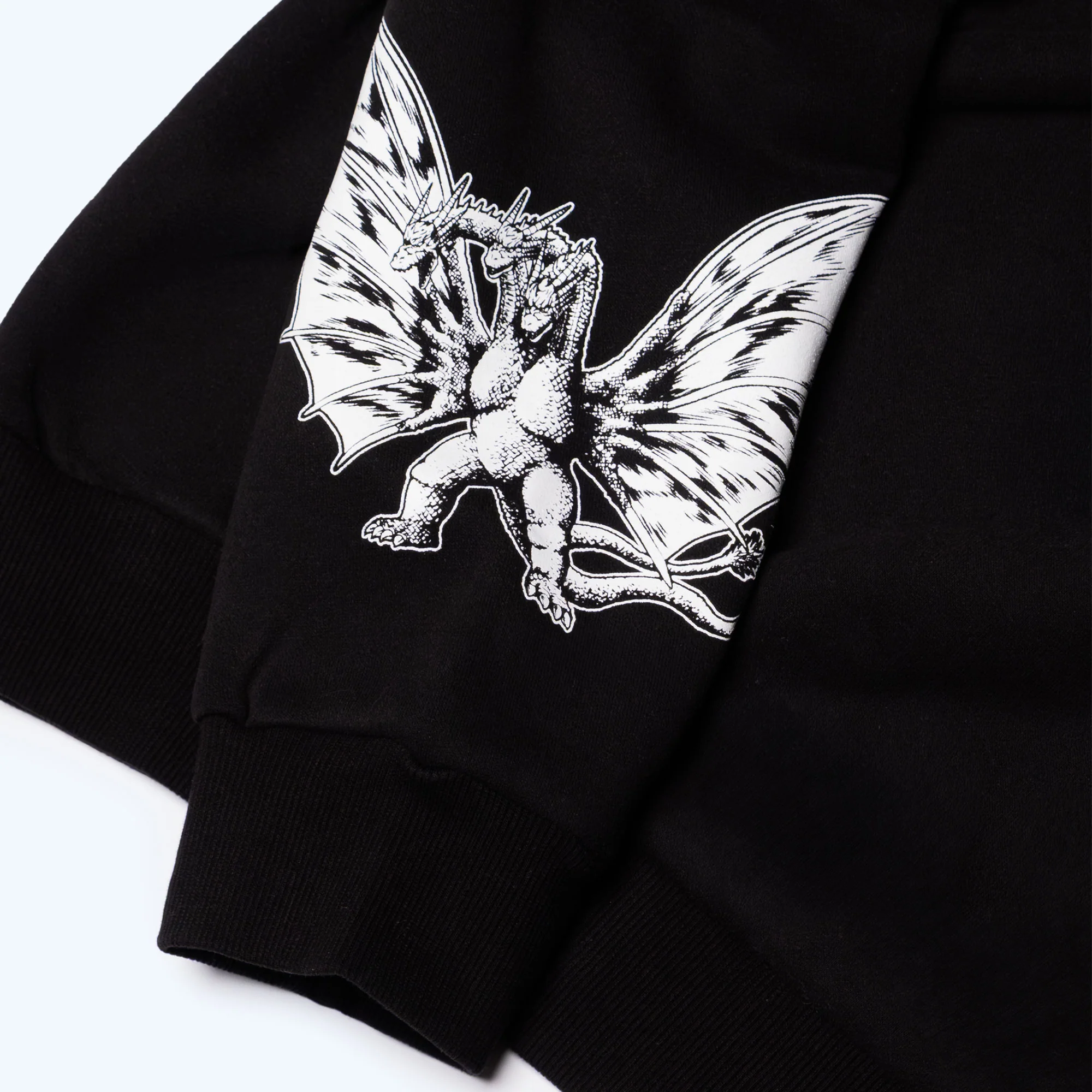 Godzilla Kaiju Print Sweatshirt - Black - Image 3