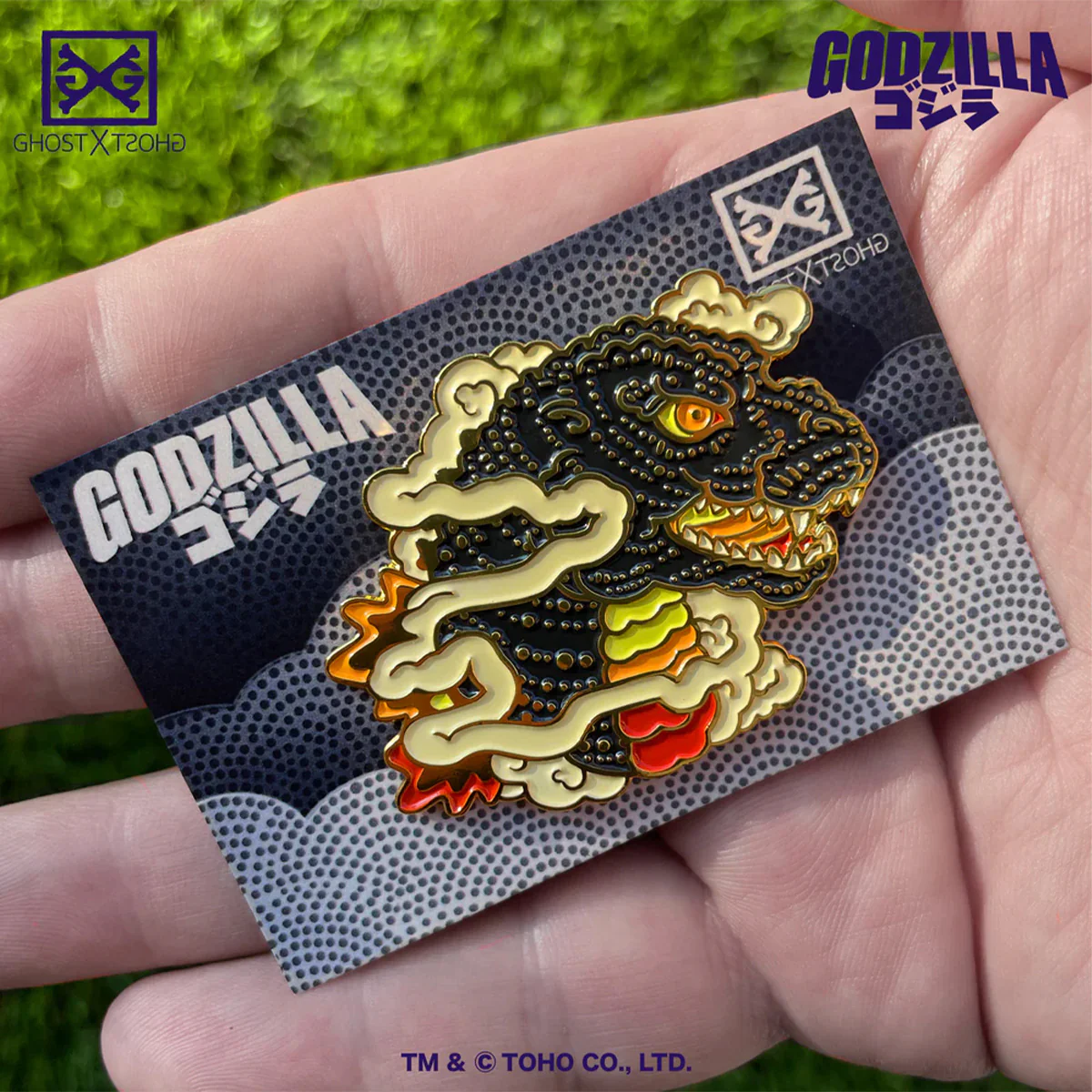 Godzilla Enamel Pin by Sam Wolfe Connelly - Image 3