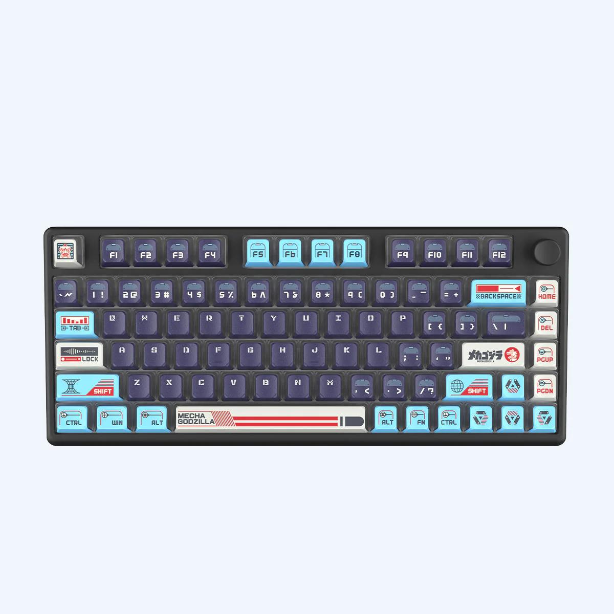 Arbiter Studio Godzilla Collection: Mechagodzilla Polar 75+ Cyber Gaming Keyboard