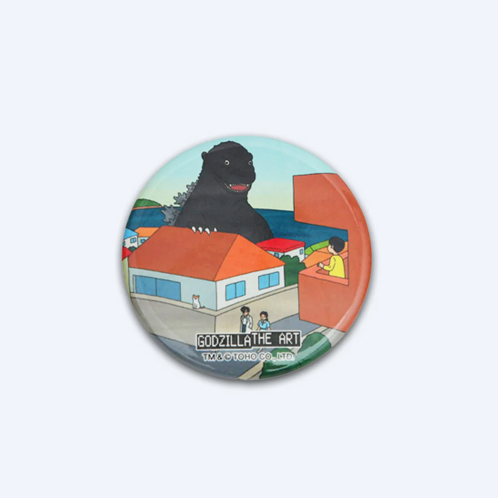 Godzilla the Art Pin Badge House