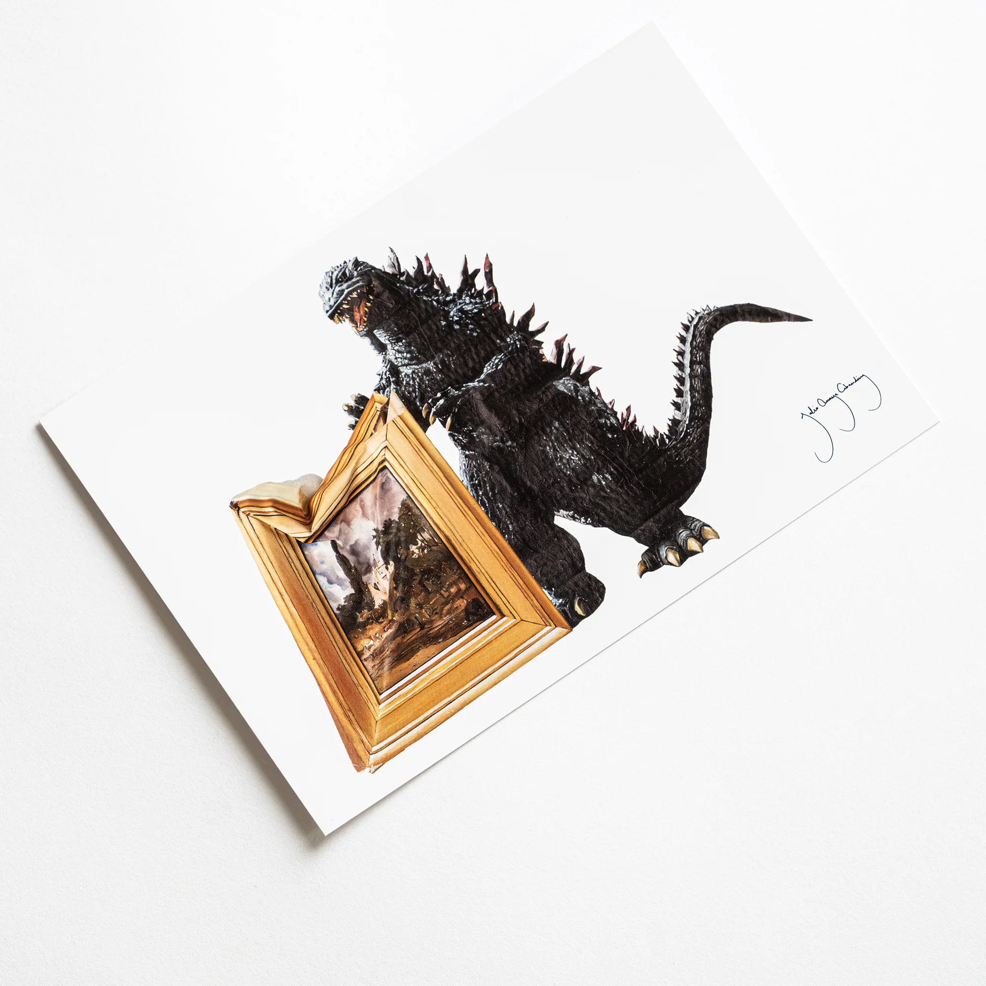 Godzilla the Art Julio Anaya Postcard - Image 2