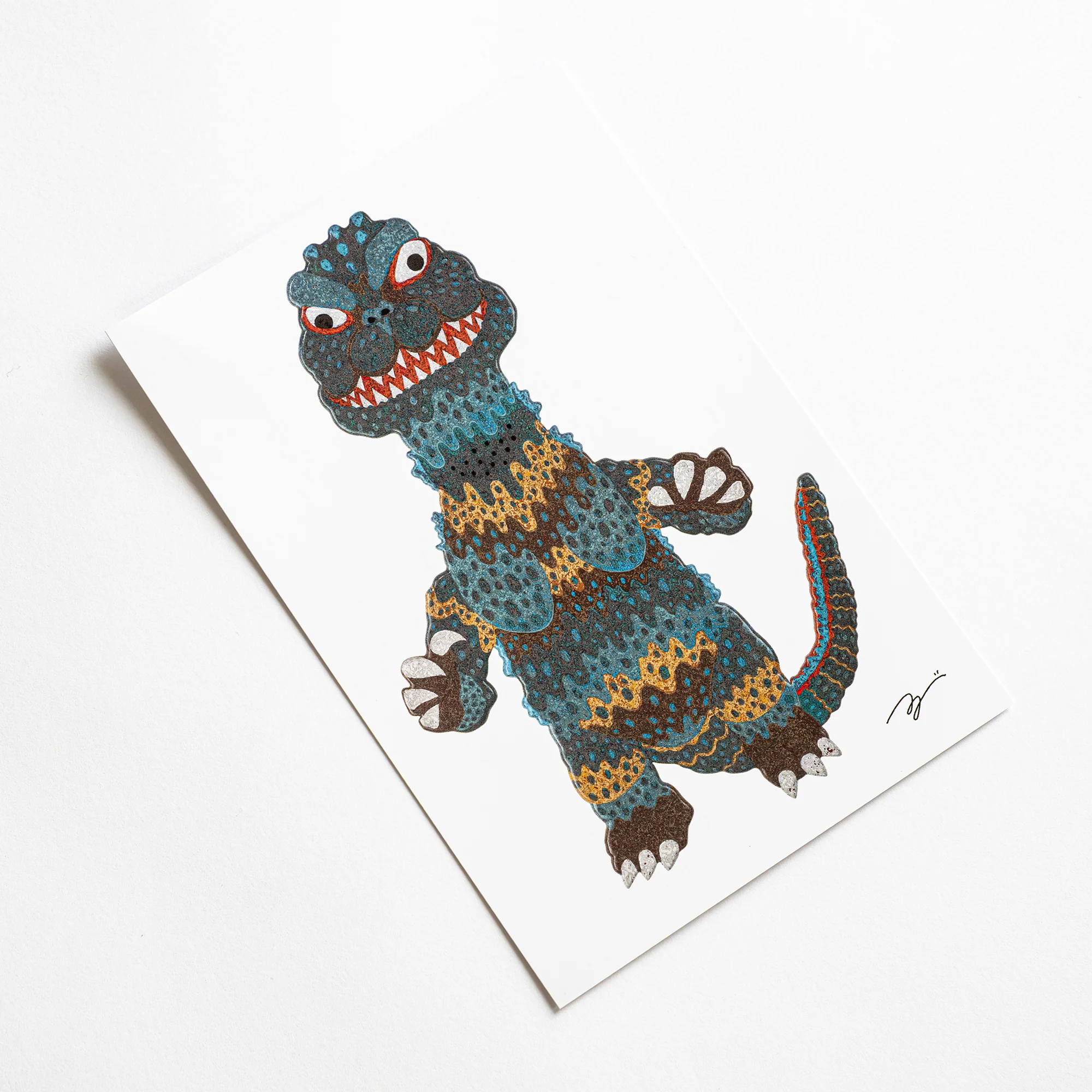 Godzilla the Art Kotaro Abe Postcard - Image 2