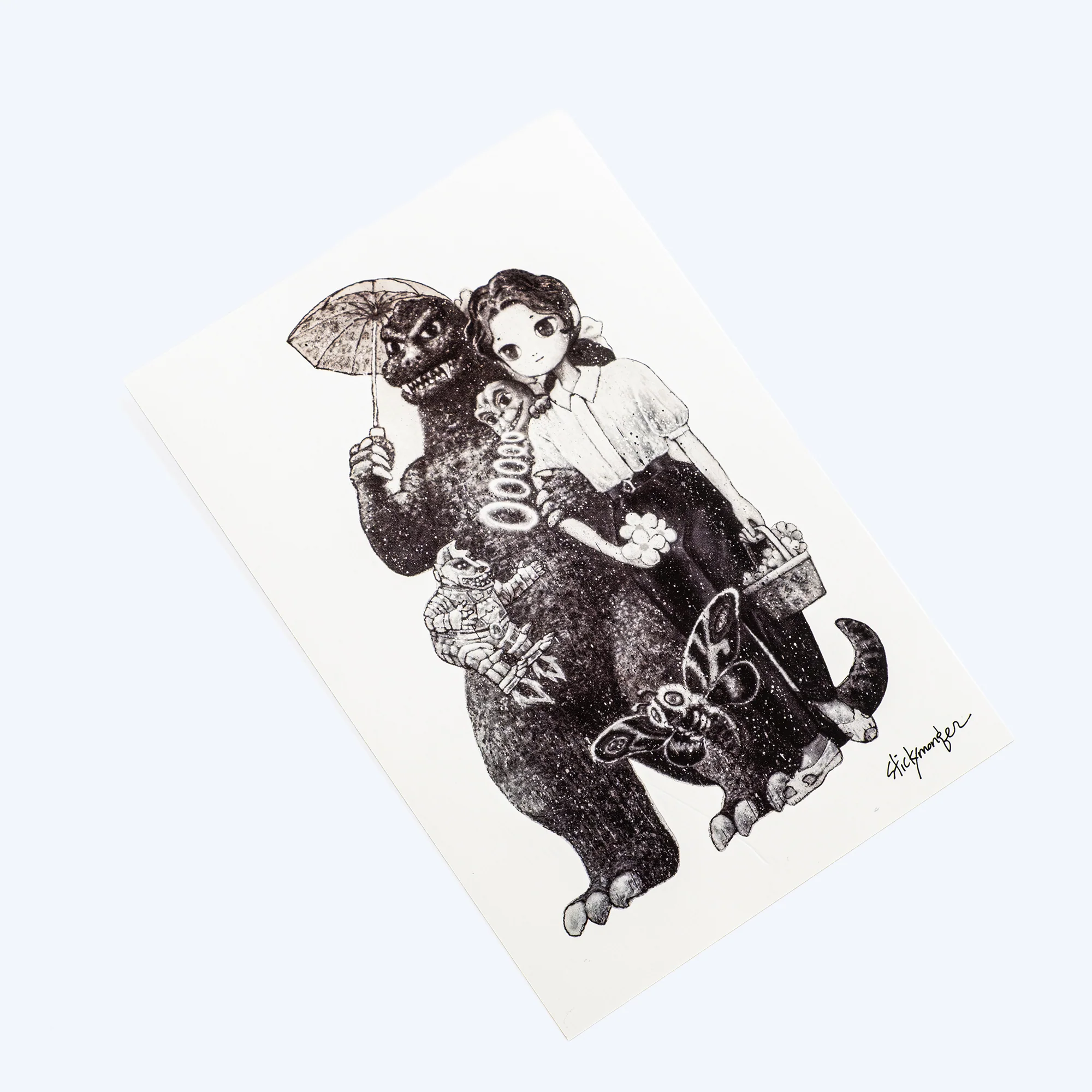 Godzilla the Art Stickymonger Postcard - Image 2
