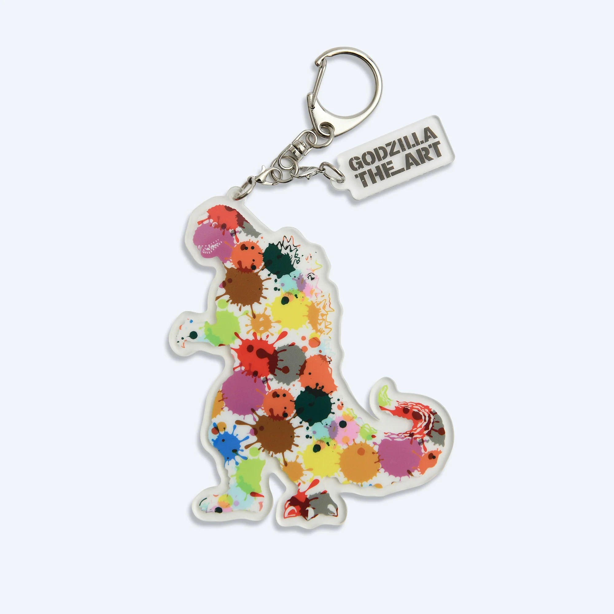 Godzilla the Art White Acrylic Keychain
