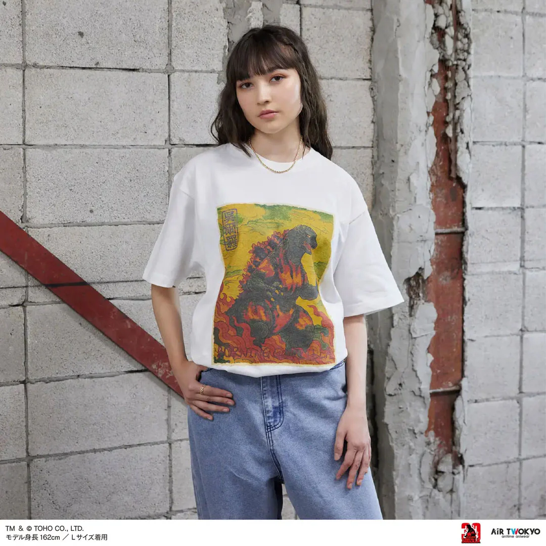 Godzilla vs. Destoroyah 30th Anniversary Scene Illustration T-Shirt 1 White - Image 4