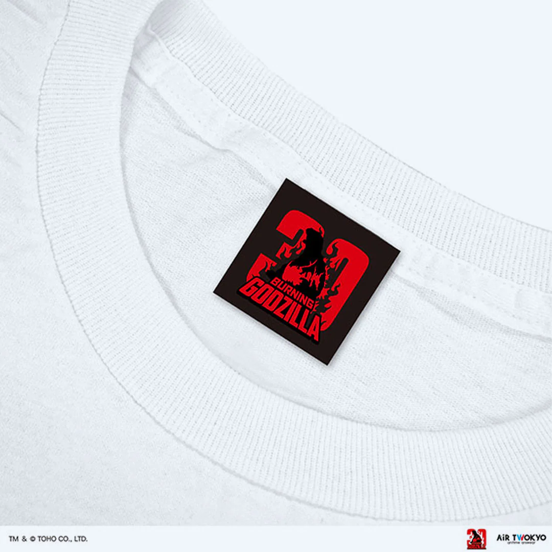 Godzilla vs. Destoroyah 30th Anniversary Scene Illustration T-Shirt 4 (Godzilla Jr.) White - Image 3