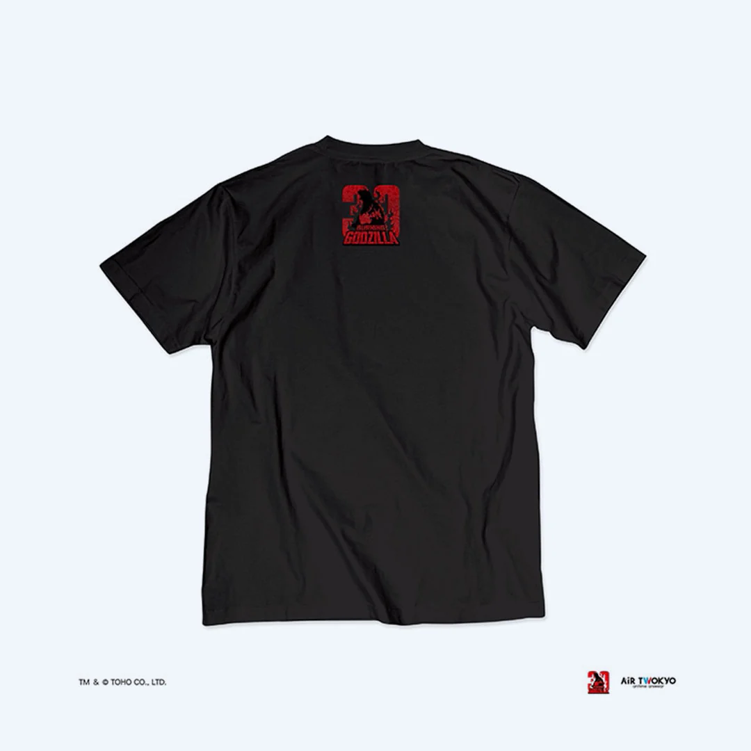 Godzilla vs. Destoroyah 30th Anniversary Scene Illustration T-Shirt 5 (Godzilla vs. Destoroyah) Black - Image 2