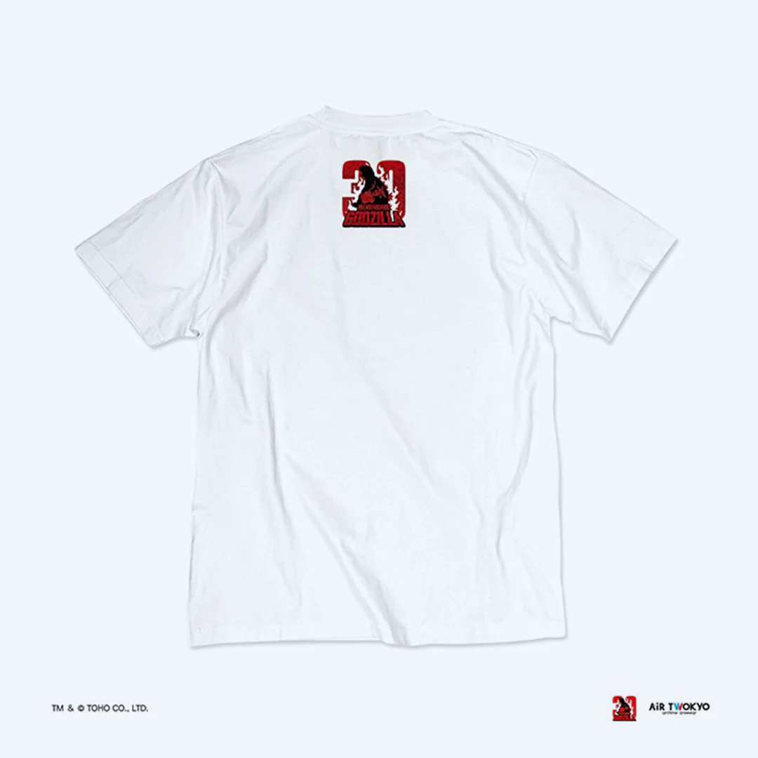 Godzilla vs. Destoroyah 30th Anniversary Scene Illustration T-Shirt 5 (Godzilla vs. Destoroyah) White - Image 4