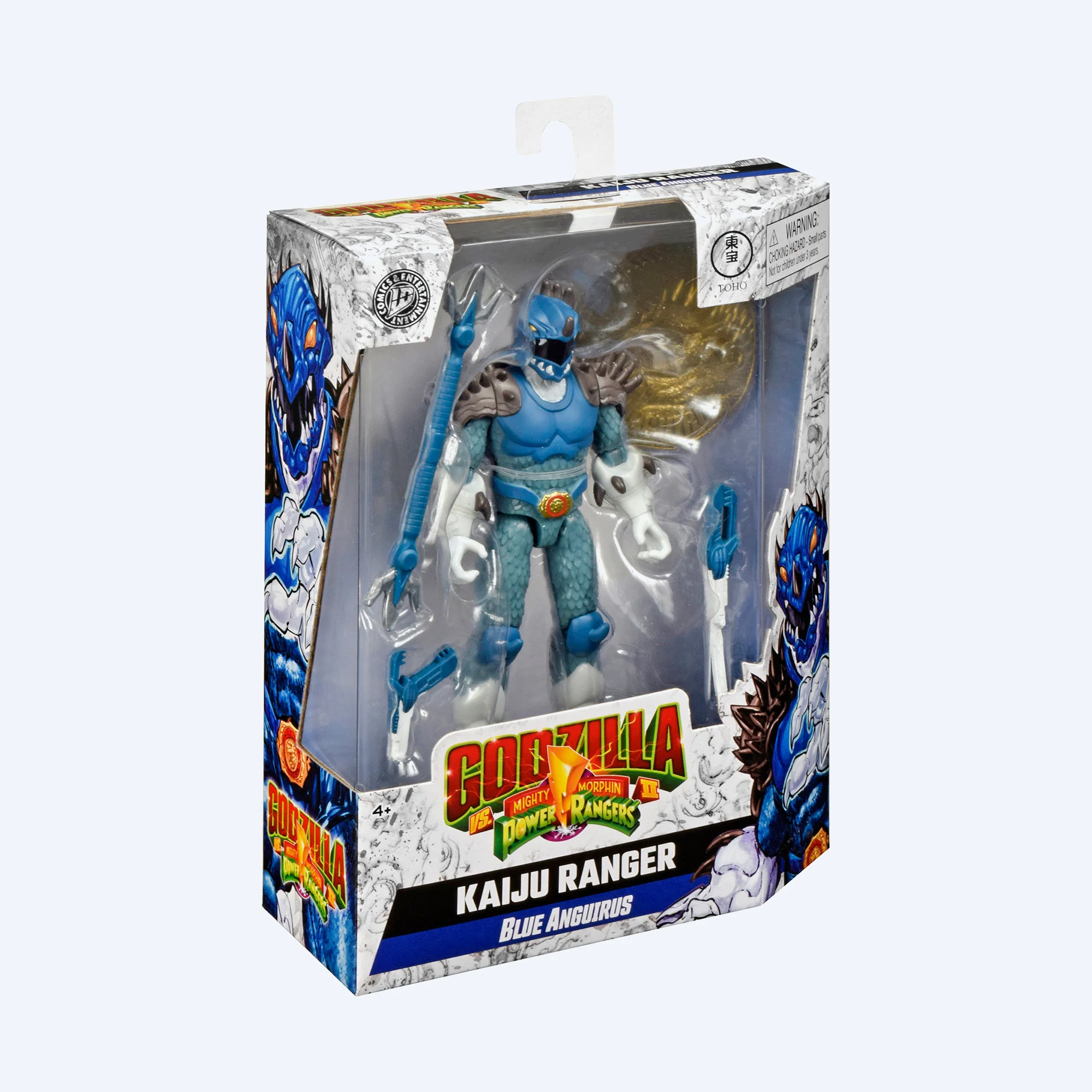Godzilla vs Mighty Morphin Power Rangers Kaiju Ranger Blue Anguirus Action Figure - Image 8