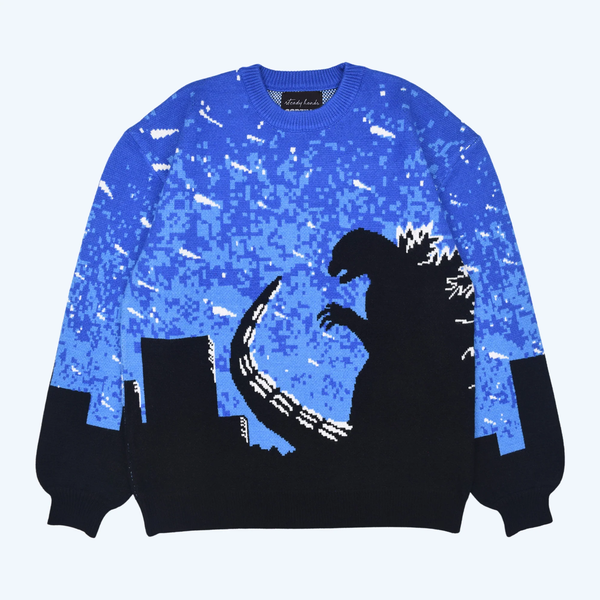 Godzilla x Steady Hands Godzilla Silhouette Pullover Sweater