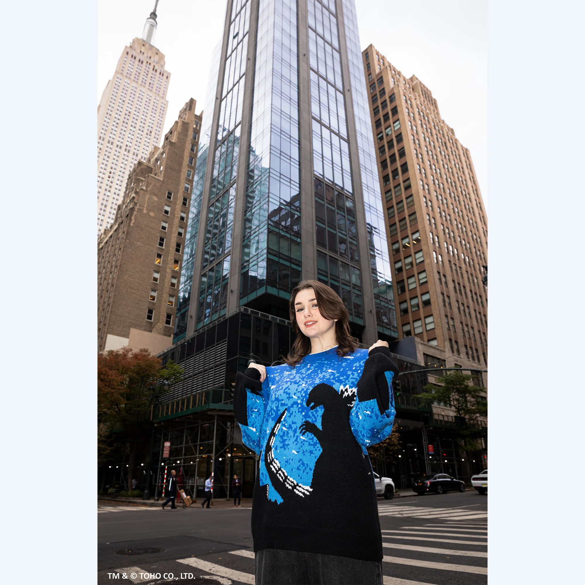 Godzilla x Steady Hands Godzilla Silhouette Pullover Sweater - Image 4