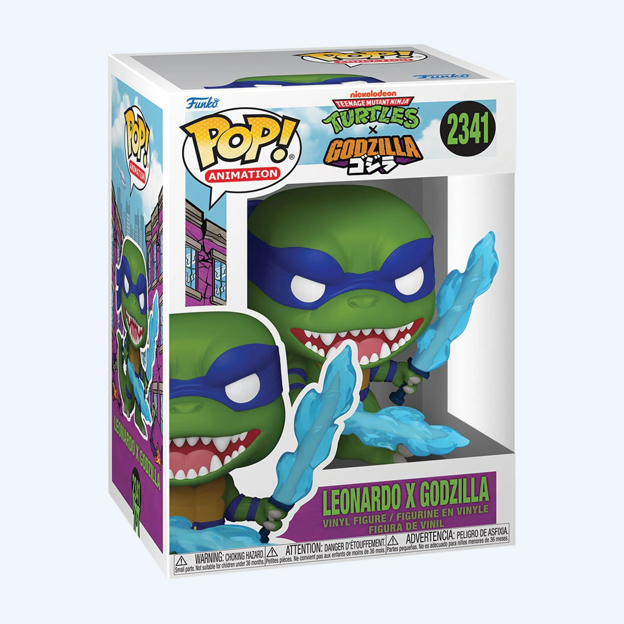 Godzilla x Teenage Mutant Ninja Turtles Leonardo x Godzilla Funko Pop! Vinyl Figure - Image 2