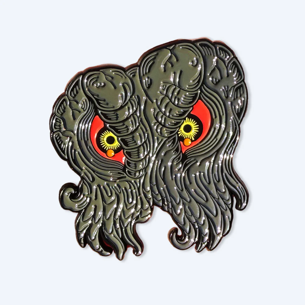 Hedorah Head Smog Variant Soft Enamel Pin