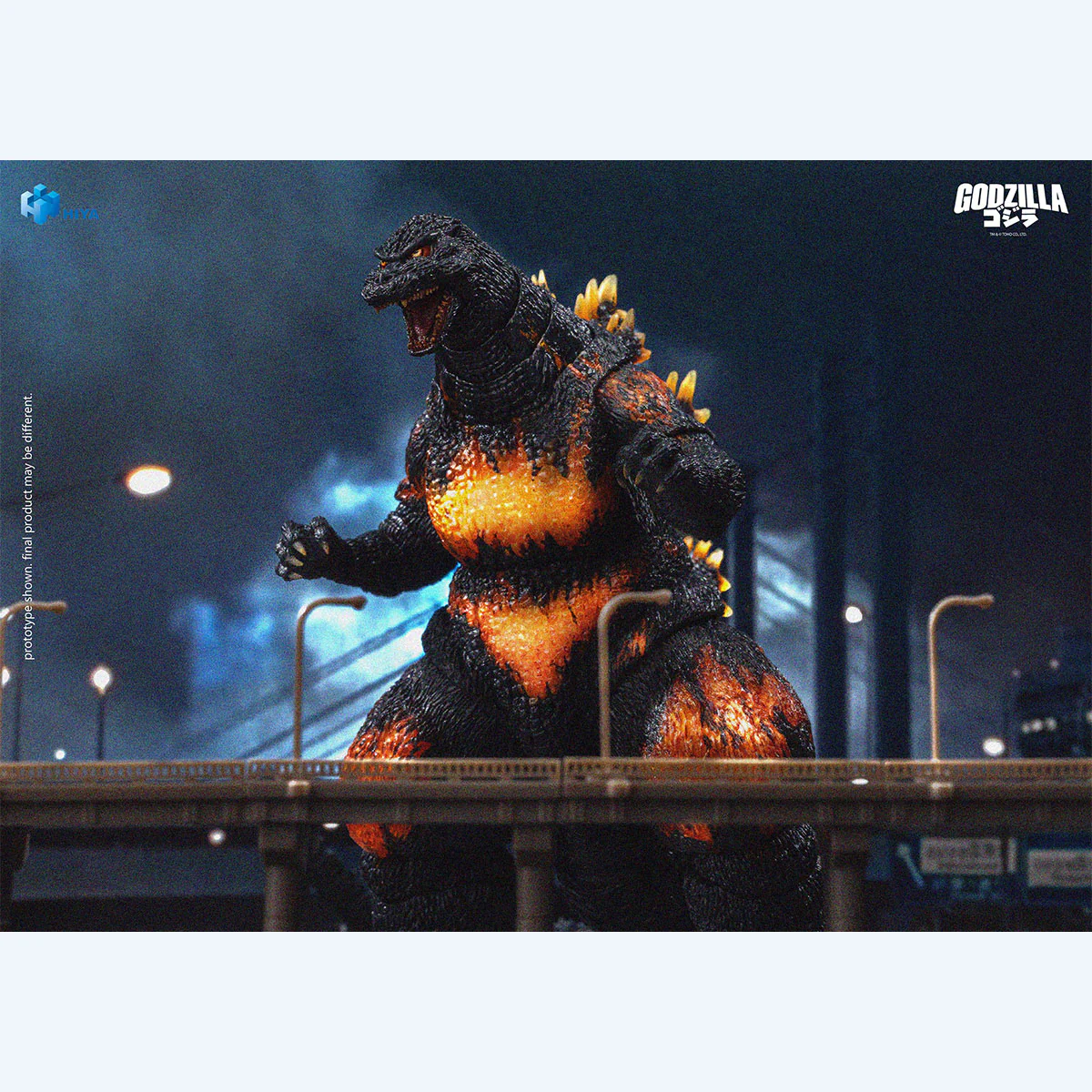 HIYA Exq Basic Ser Godzilla vs Destoroyah 1995 Burning Godzilla 7" Figure - Image 11