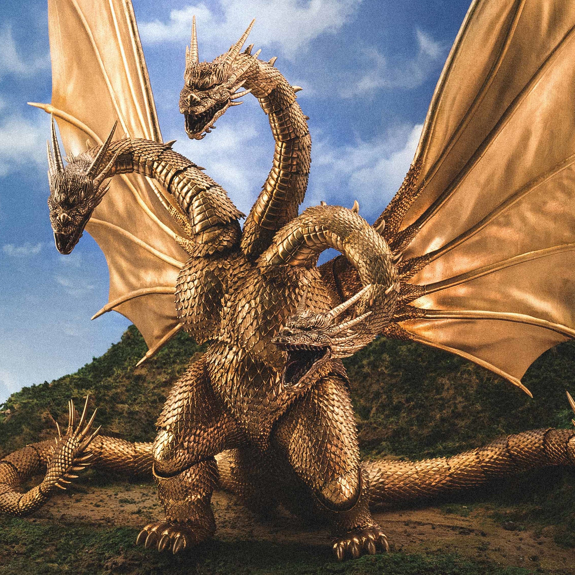 HIYA Exquisite Basic Godzilla (1991) King Ghidorah Figure - Image 6