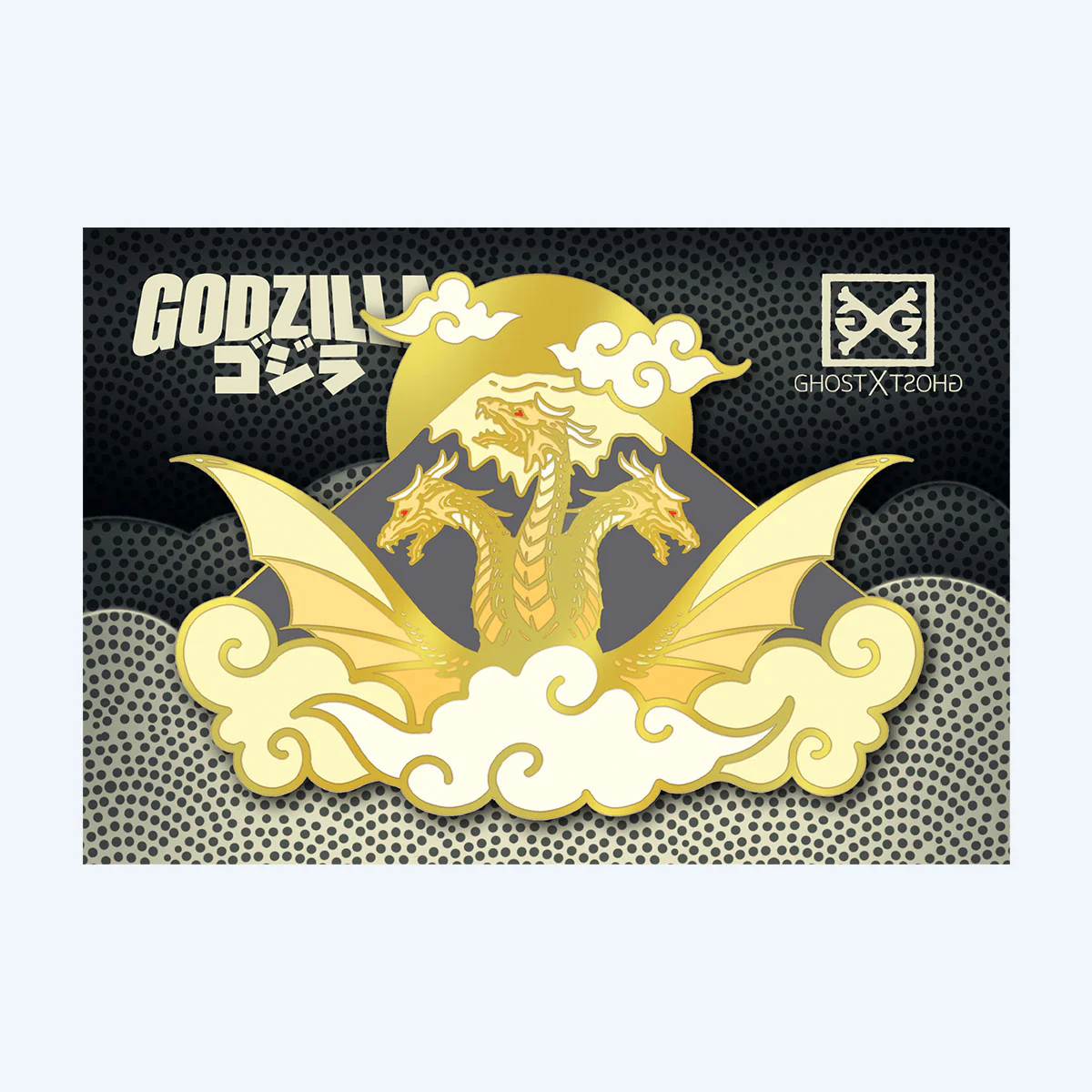 King Ghidorah Enamel Pin by Sam Wolfe Connelly