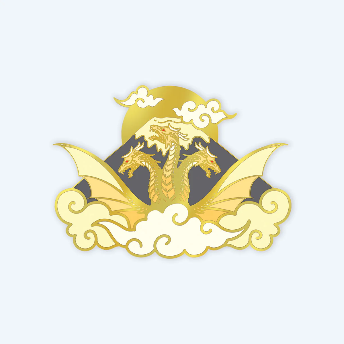 King Ghidorah Enamel Pin by Sam Wolfe Connelly - Image 2