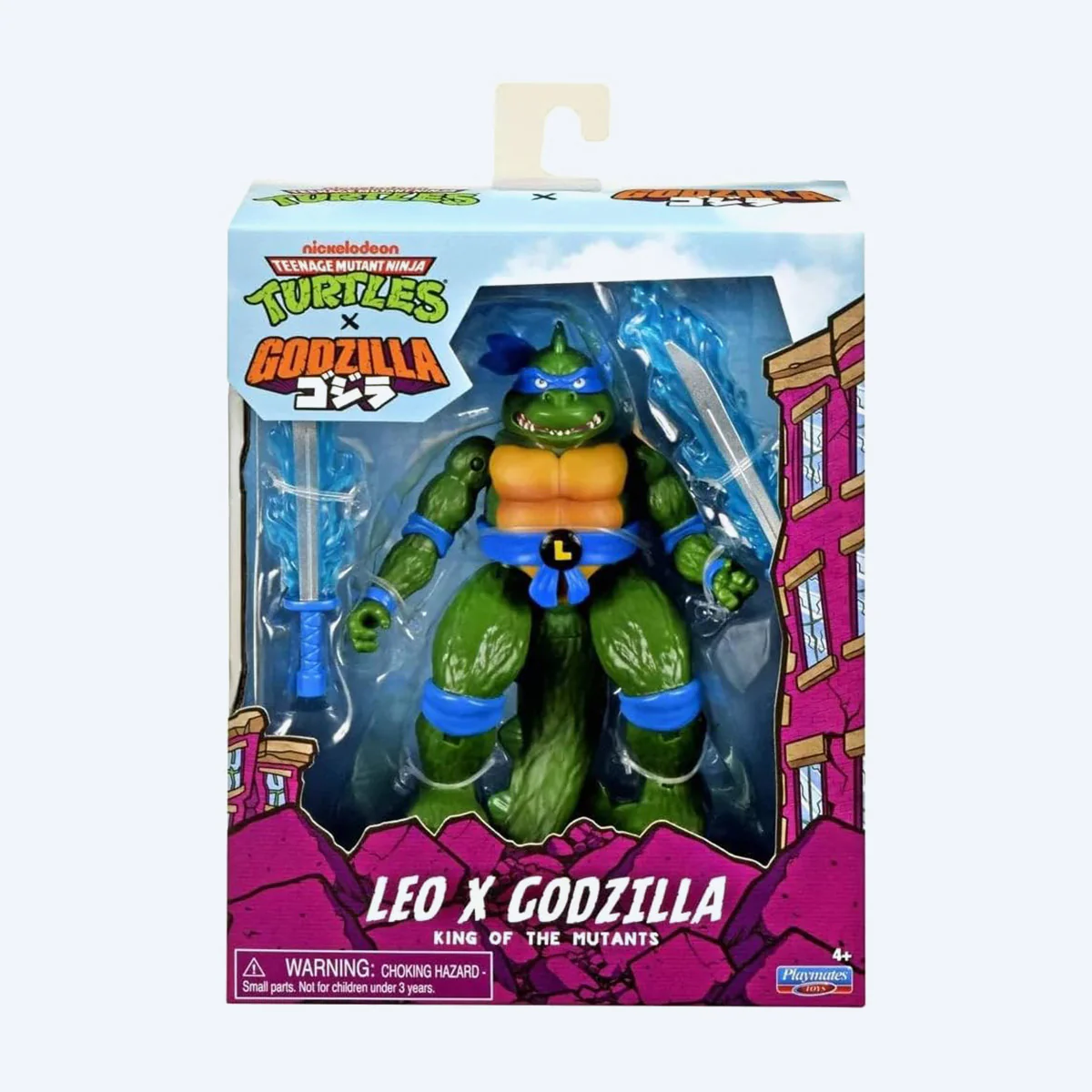 Teenage Mutant Ninja Turtles & Godzilla Cross-over:  Leonardo x Godzilla Figure - Image 4