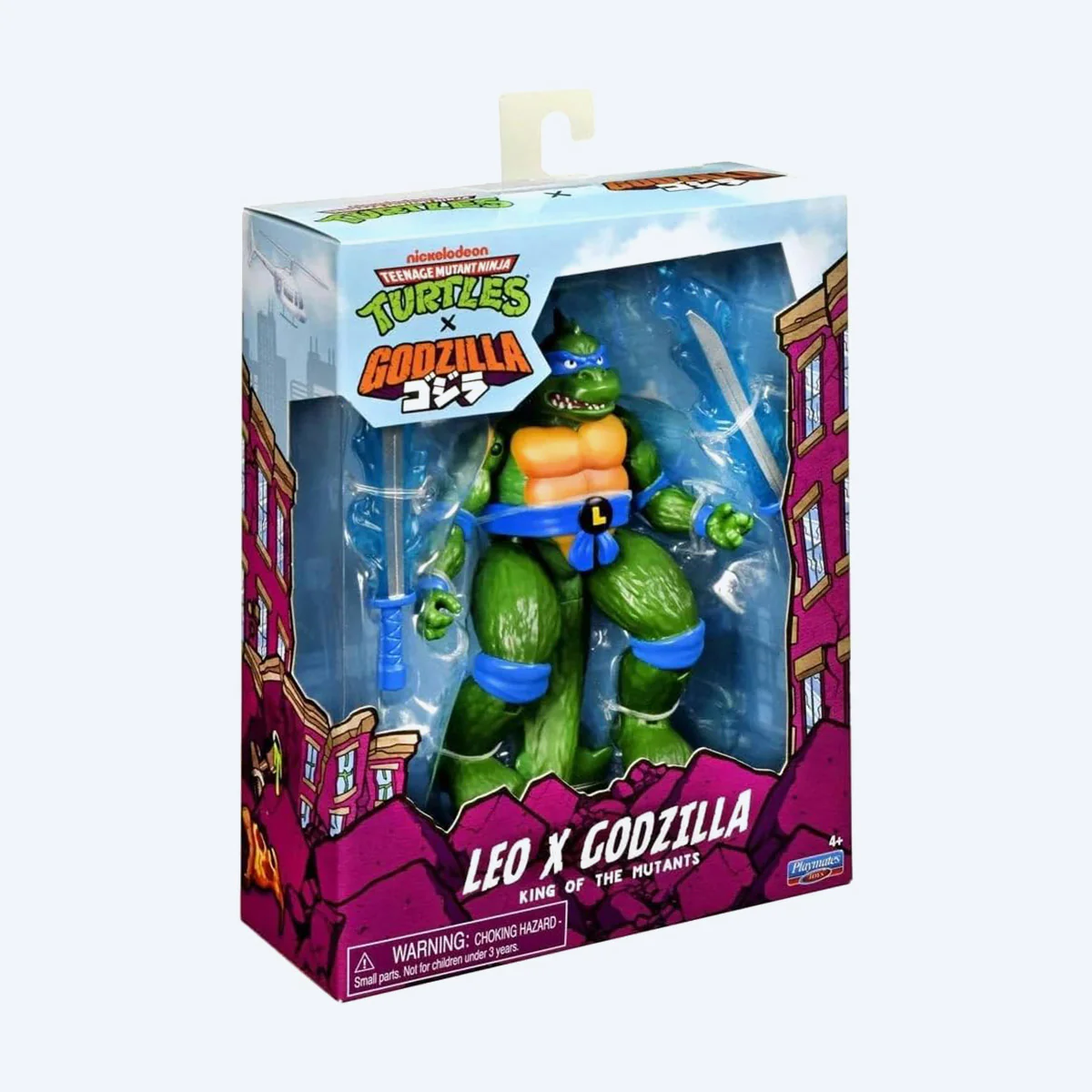 Teenage Mutant Ninja Turtles & Godzilla Cross-over:  Leonardo x Godzilla Figure - Image 5