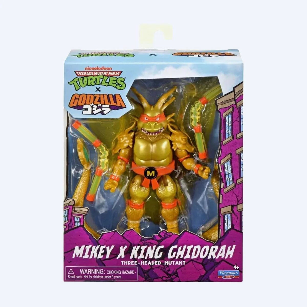 Teenage Mutant Ninja Turtles & Godzilla Cross-over: Michelangelo x King Ghidorah Figure - Image 4