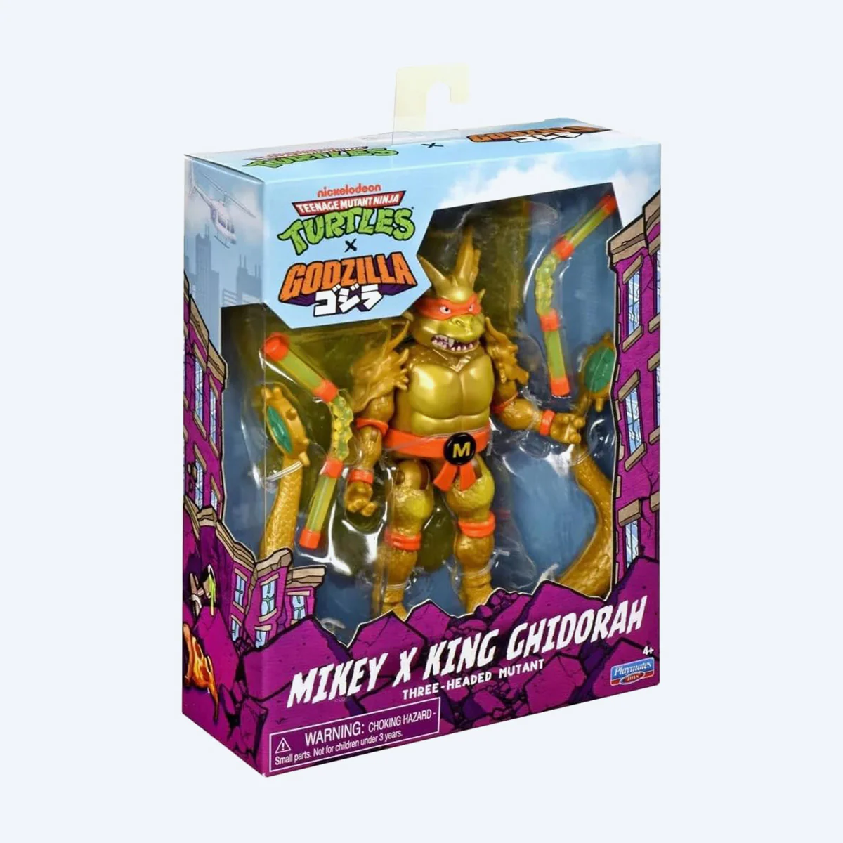 Teenage Mutant Ninja Turtles & Godzilla Cross-over: Michelangelo x King Ghidorah Figure - Image 5