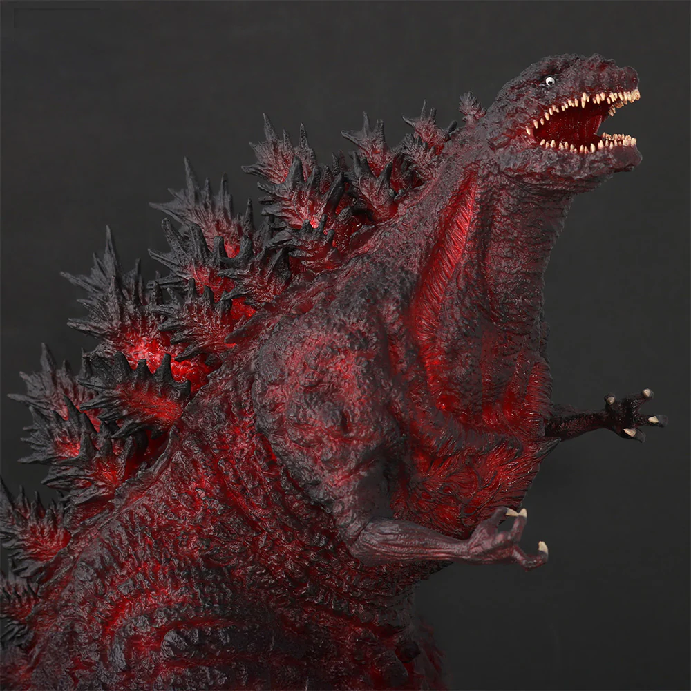 Toho 30cm Series Hibiya Godzilla Square Godzilla Statue 5th Anniversary Red Clear Ver. - Image 3