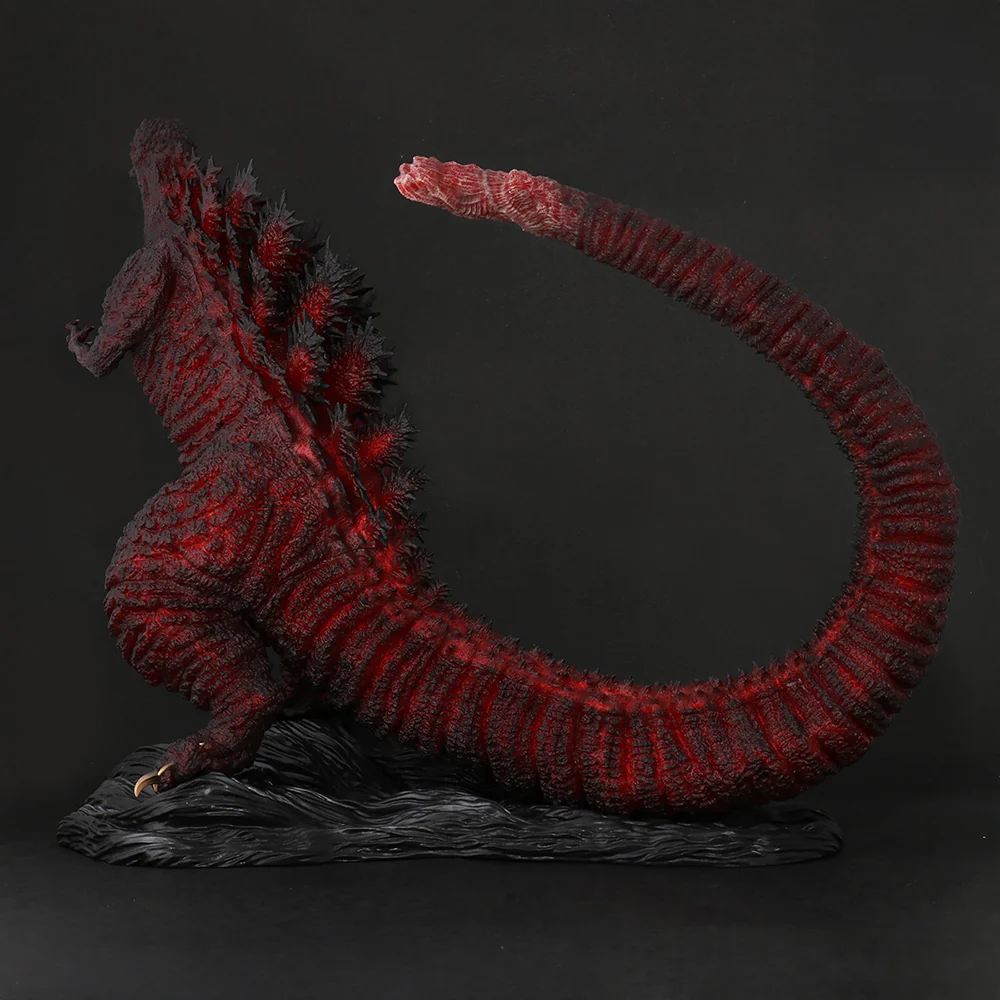 Toho 30cm Series Hibiya Godzilla Square Godzilla Statue 5th Anniversary Red Clear Ver. - Image 4