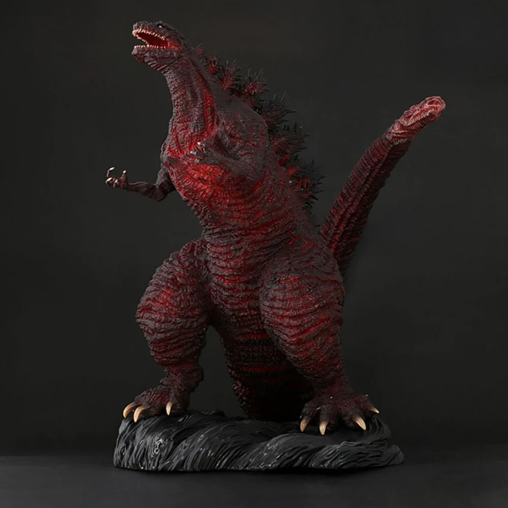 Toho 30cm Series Hibiya Godzilla Square Godzilla Statue 5th Anniversary Red Clear Ver. - Image 5
