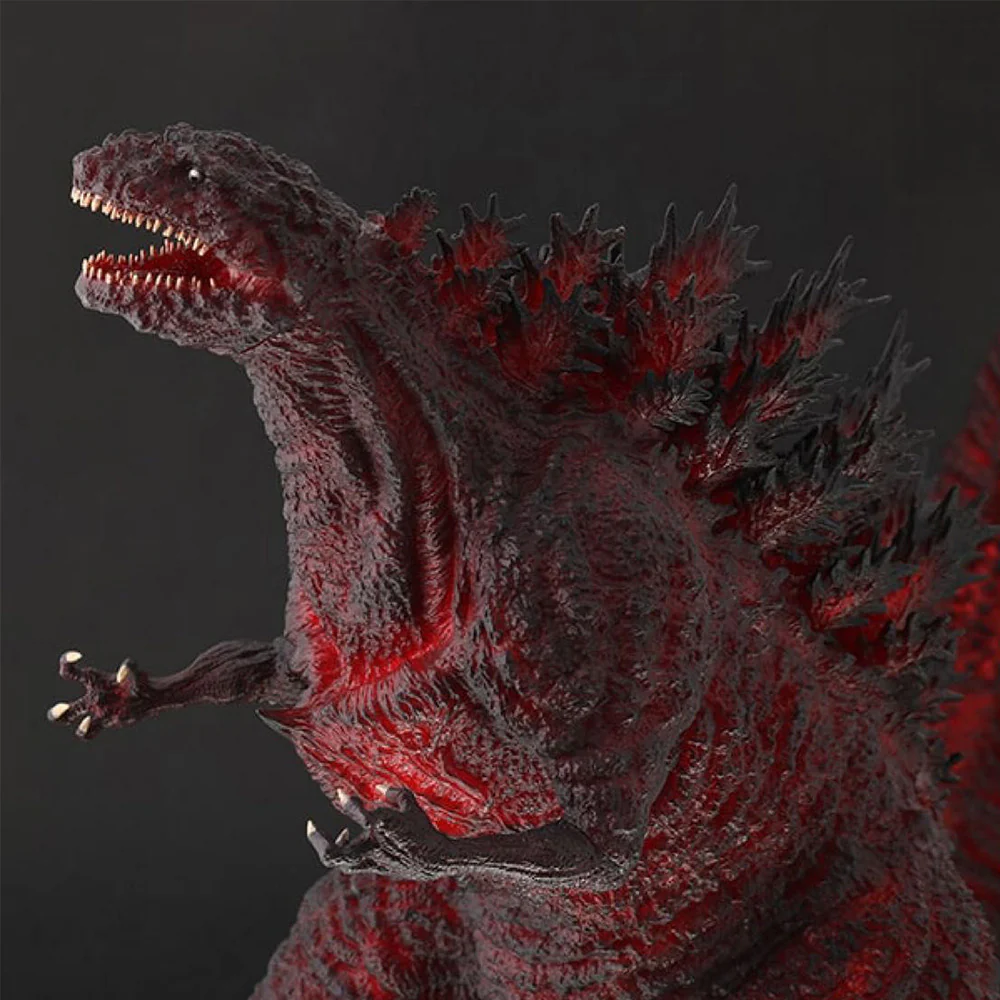 Toho 30cm Series Hibiya Godzilla Square Godzilla Statue 5th Anniversary Red Clear Ver. - Image 7
