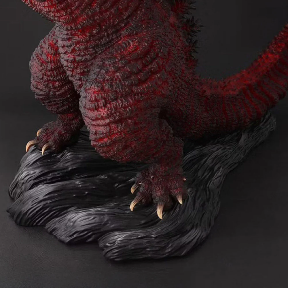 Toho 30cm Series Hibiya Godzilla Square Godzilla Statue 5th Anniversary Red Clear Ver. - Image 8