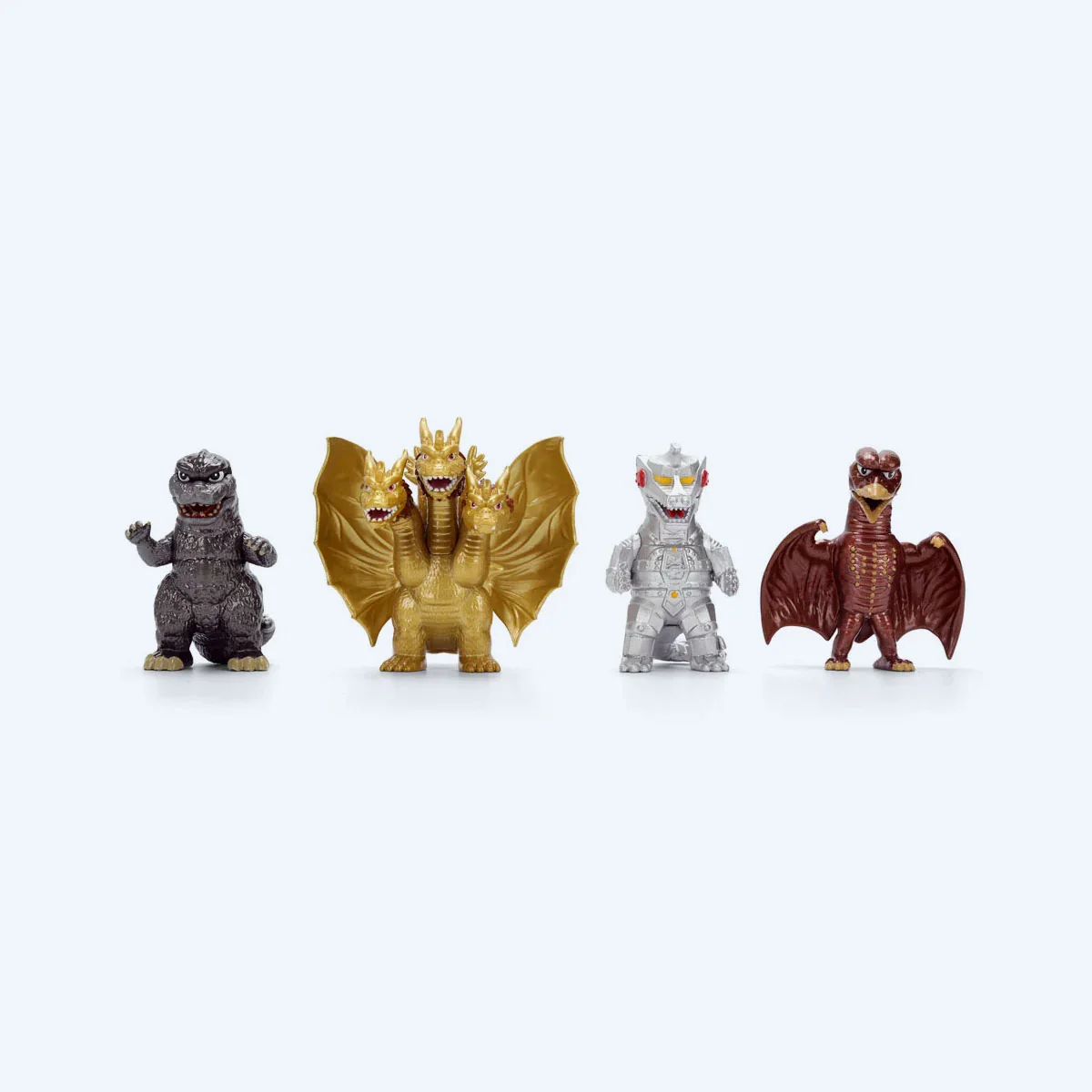 Toho Godzilla 2.5" Metal Action Figure 4-Pack