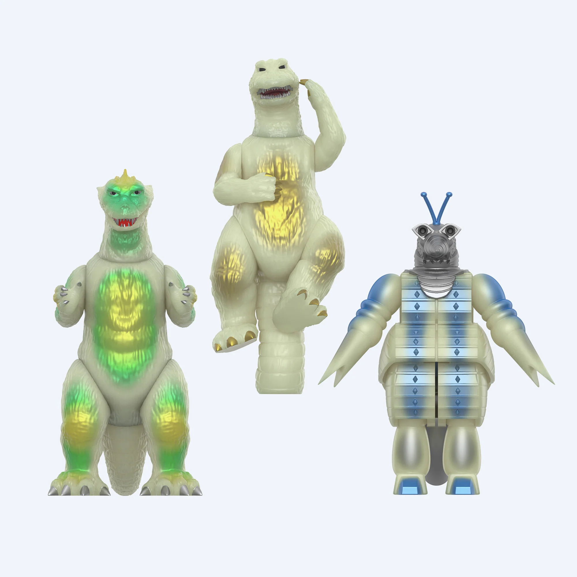 Toho ReAction Figures Glow-In-the-Dark Set