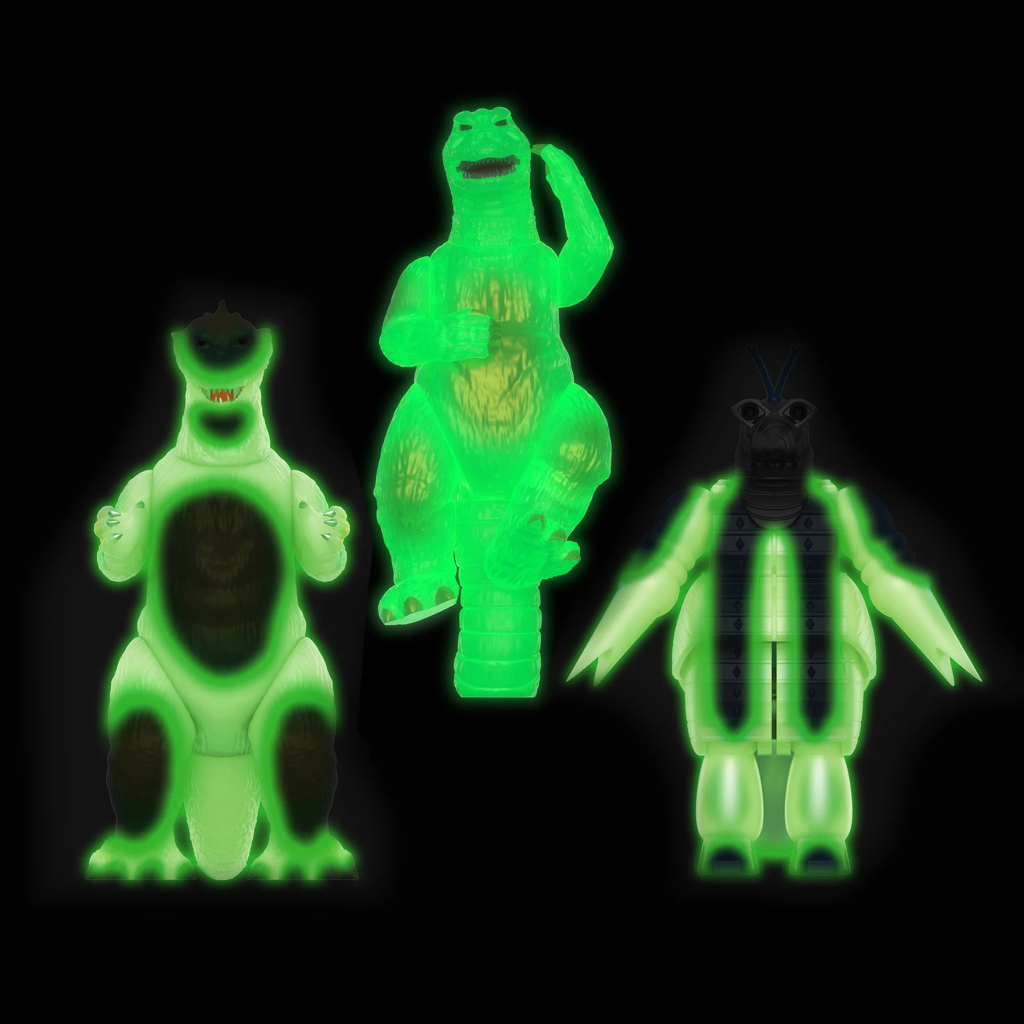 Toho ReAction Figures Glow-In-the-Dark Set - Image 2