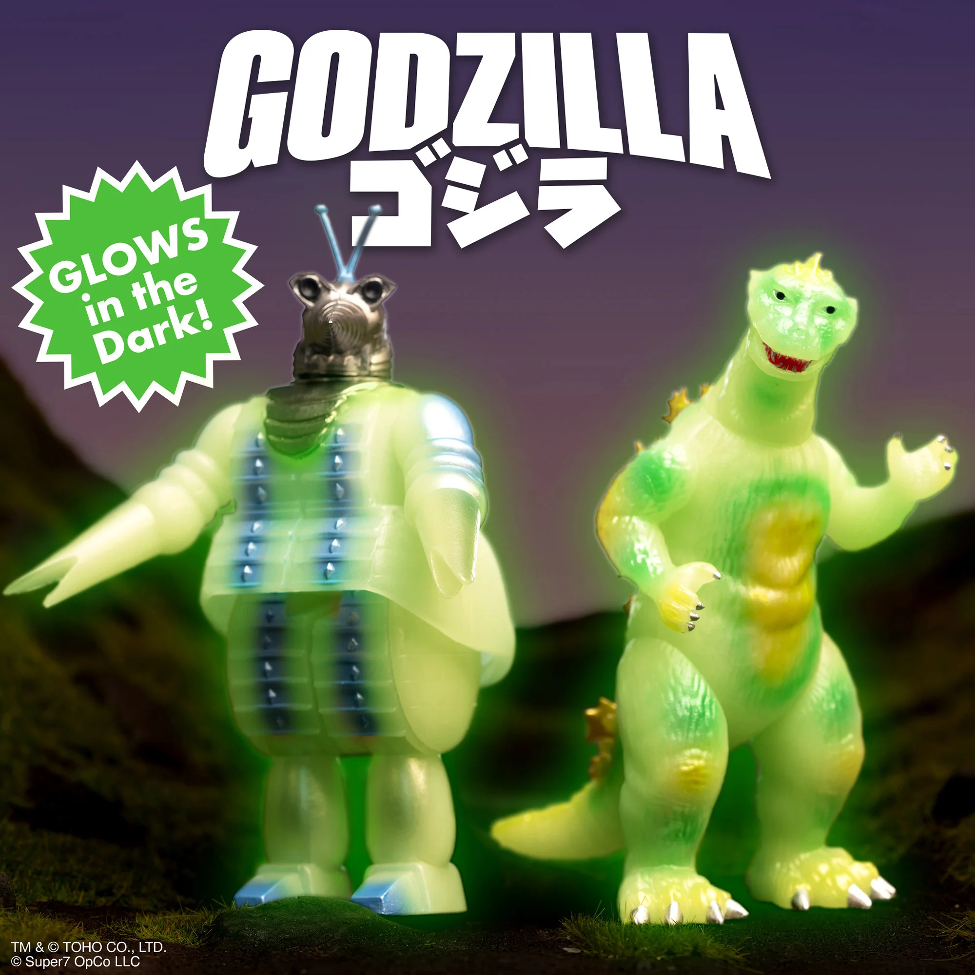 Toho ReAction Figures Glow-In-the-Dark Set - Image 8