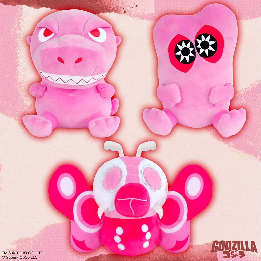 Super7 Super Duper Plush Wave 04 Godzilla '89 (Pink) - Image 4